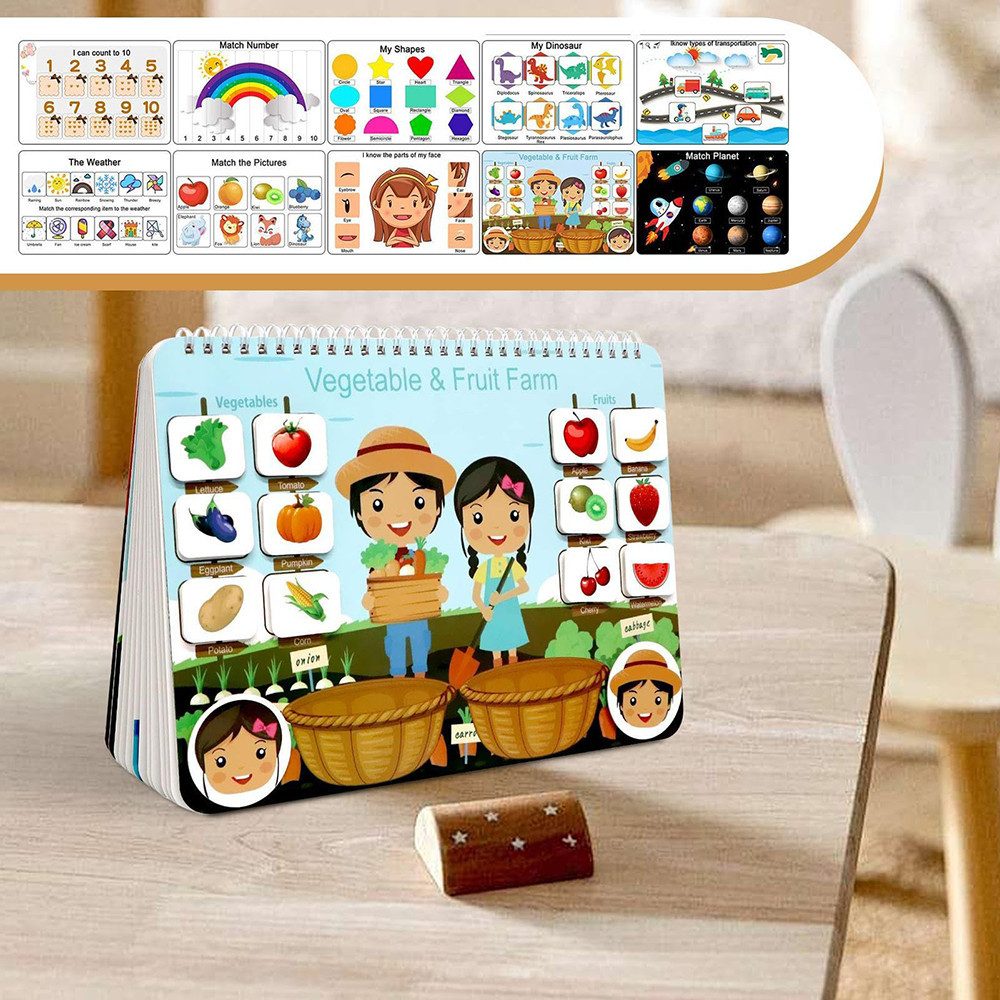 CLTYQ Stickerbuch Pädagogisches Montessori Lernspielzeug für günstig online kaufen