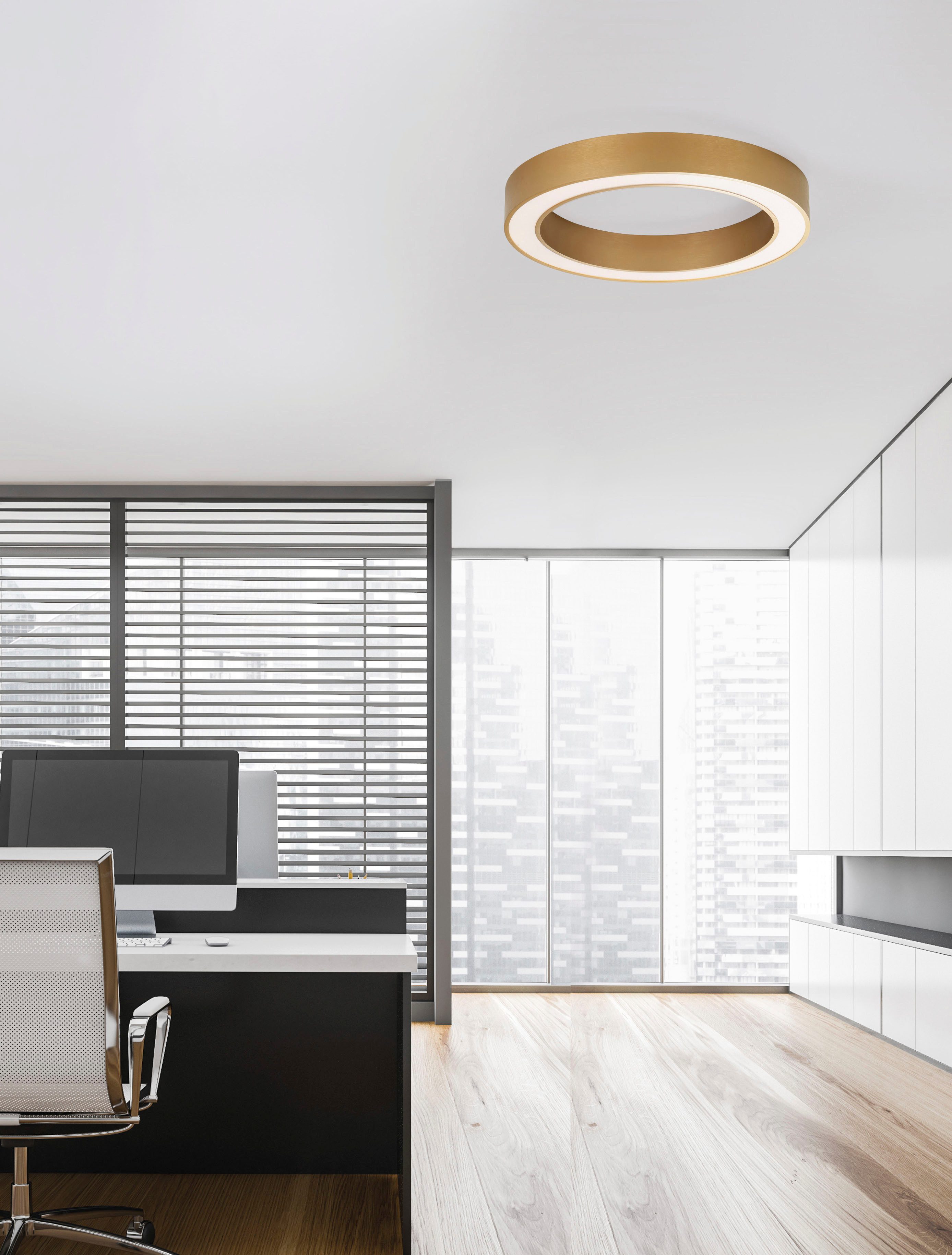 Nova Luce LED-Hängeleuchte MORBIDO, dimmbar über Fernbedienung, LED fest integriert, Warmweiß