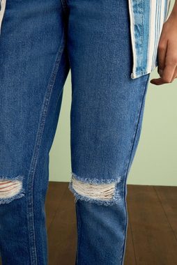 Next Mom-Jeans Mom-Jeans mit aufgerissenem Knie (1-tlg)