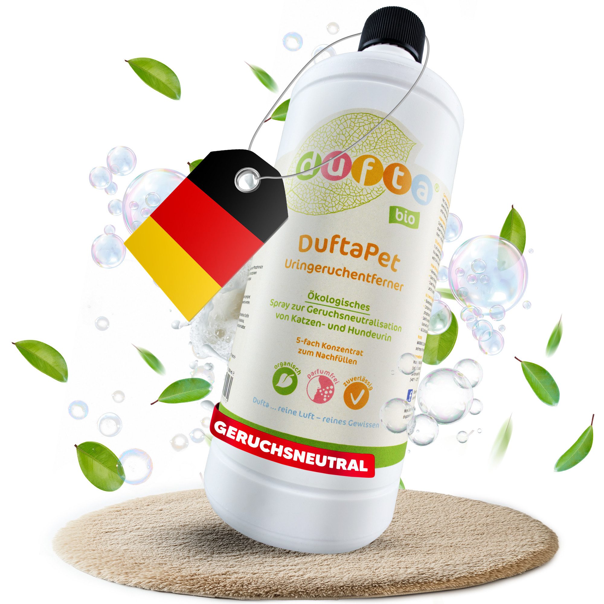 Geruchsentferner DuftaPet Konzentrat 1l