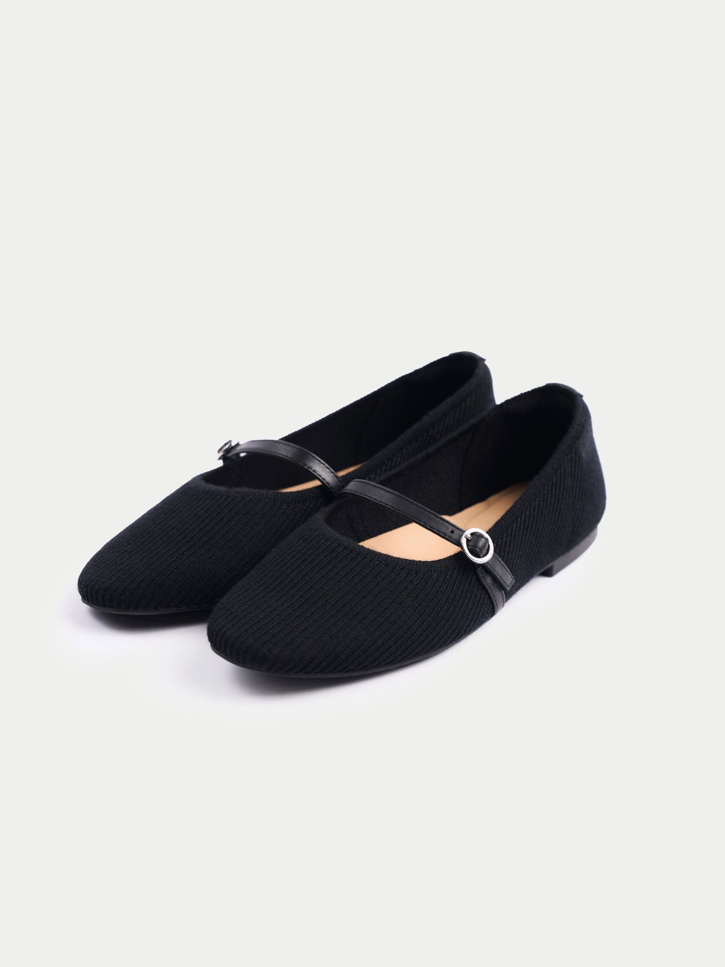 GOBI Cashmere Strick-Ballerinas aus mercerisierter Wolle und Kaschmir Ballerina