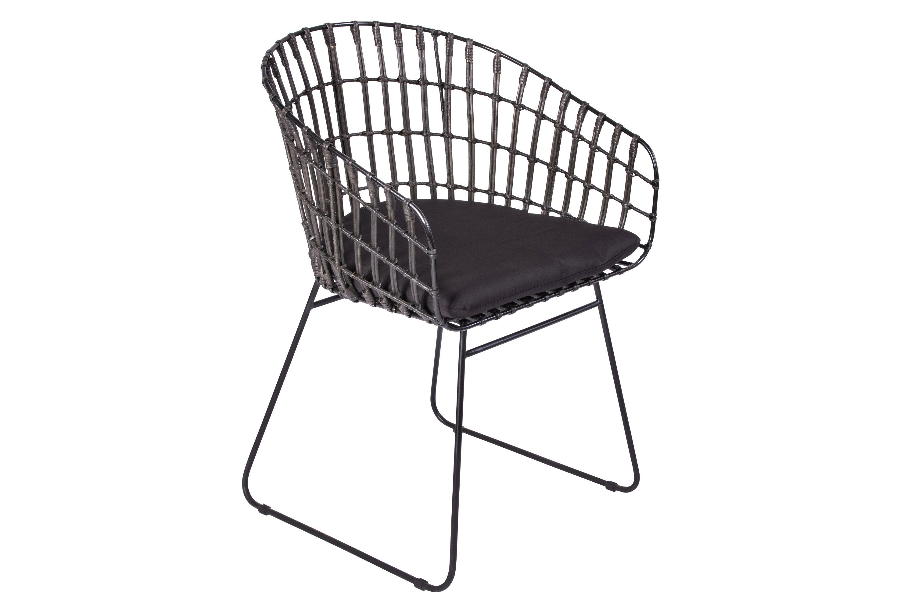 SAM® Esszimmerstuhl Puno, Trendiger Rattanstuhl, geflochtenes Design, Metal günstig online kaufen