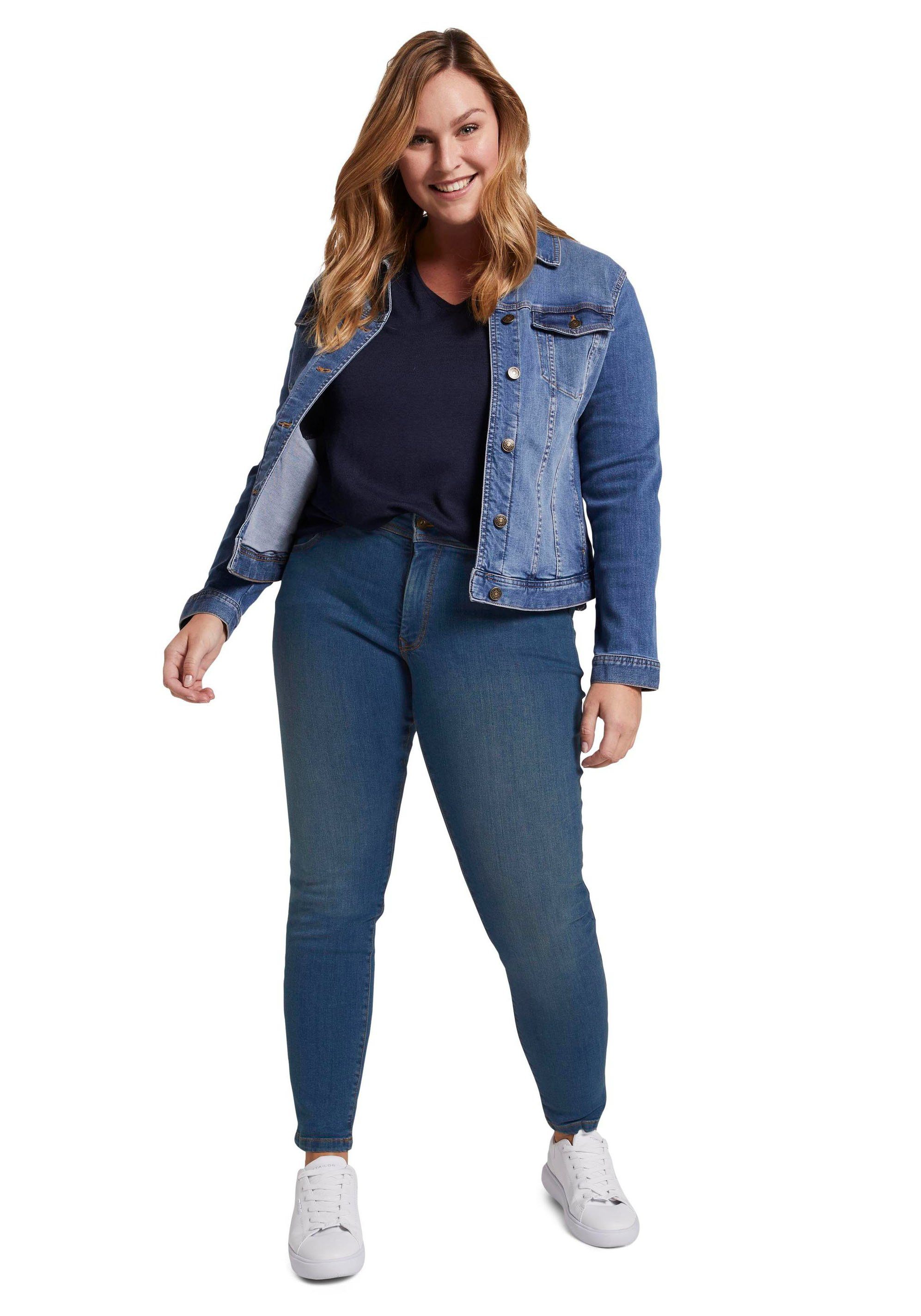TOM blue-denim TAILOR Form 5- in Pocket- Skinny-fit-Jeans PLUS klassischer