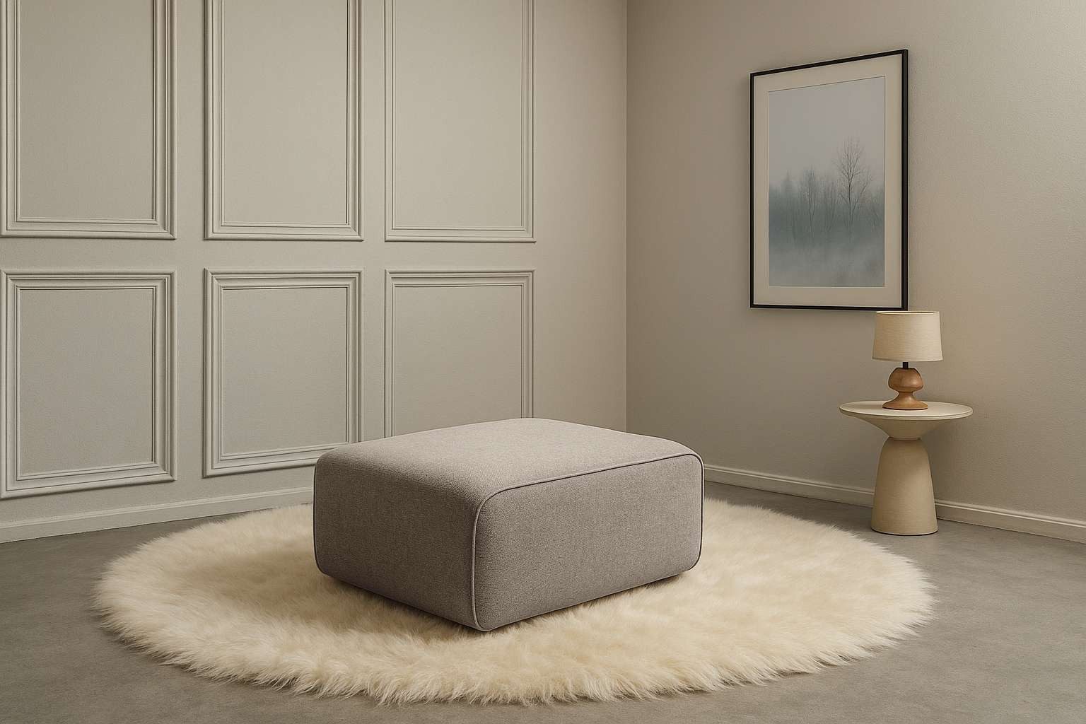 Home affaire Polsterhocker Noord 92/66 cm, mit Kedernaht, schöne Serienergä günstig online kaufen