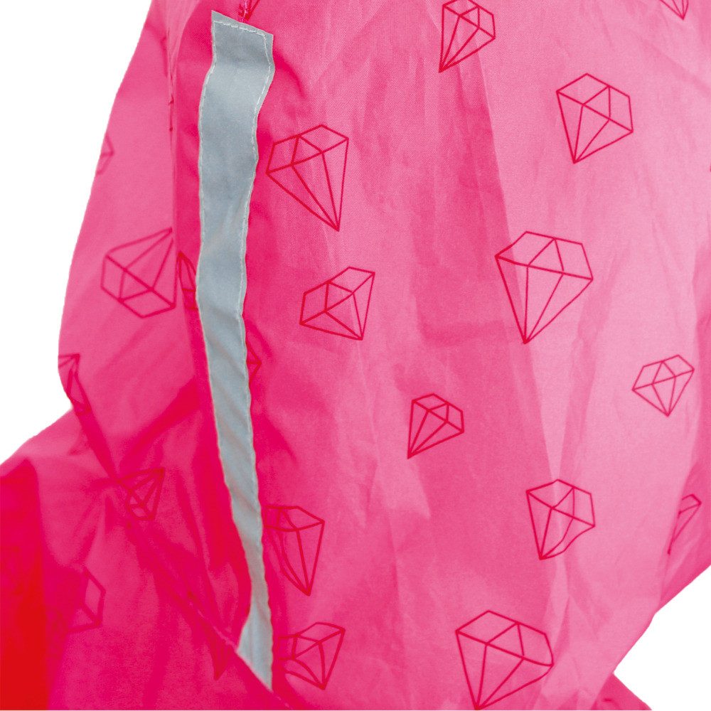 Roth Poncho Roth Poncho Diamant reflektierend pink 66x106cm