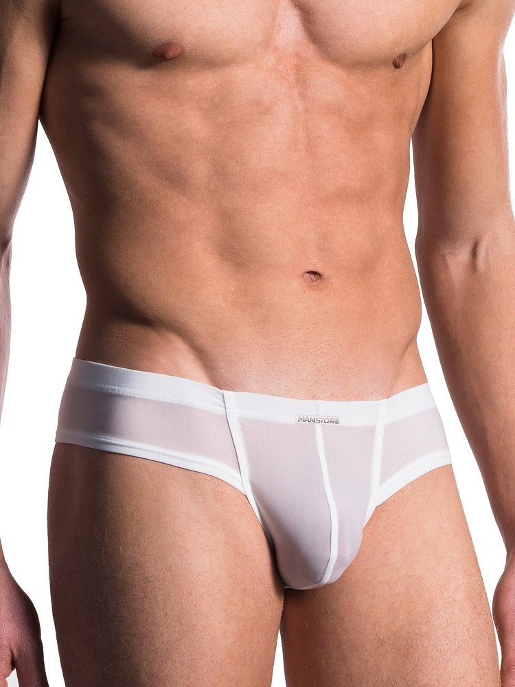 String MANSTORE M101: Cheeky Brief, weiß