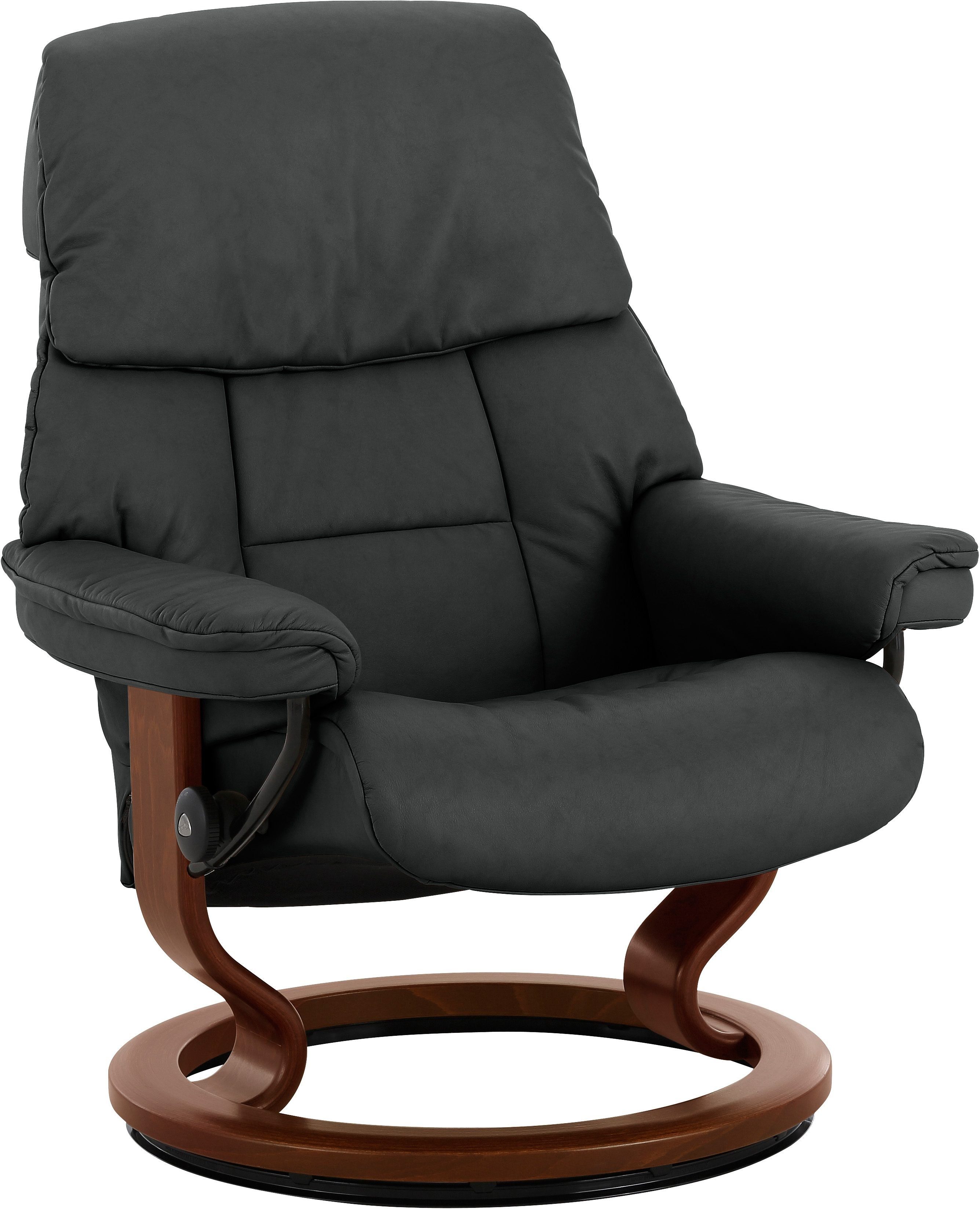 Stressless® Relaxsessel Ruby, mit Classic Base, Größe S, Gestell Eiche, Wenge, Braun & Schwarz