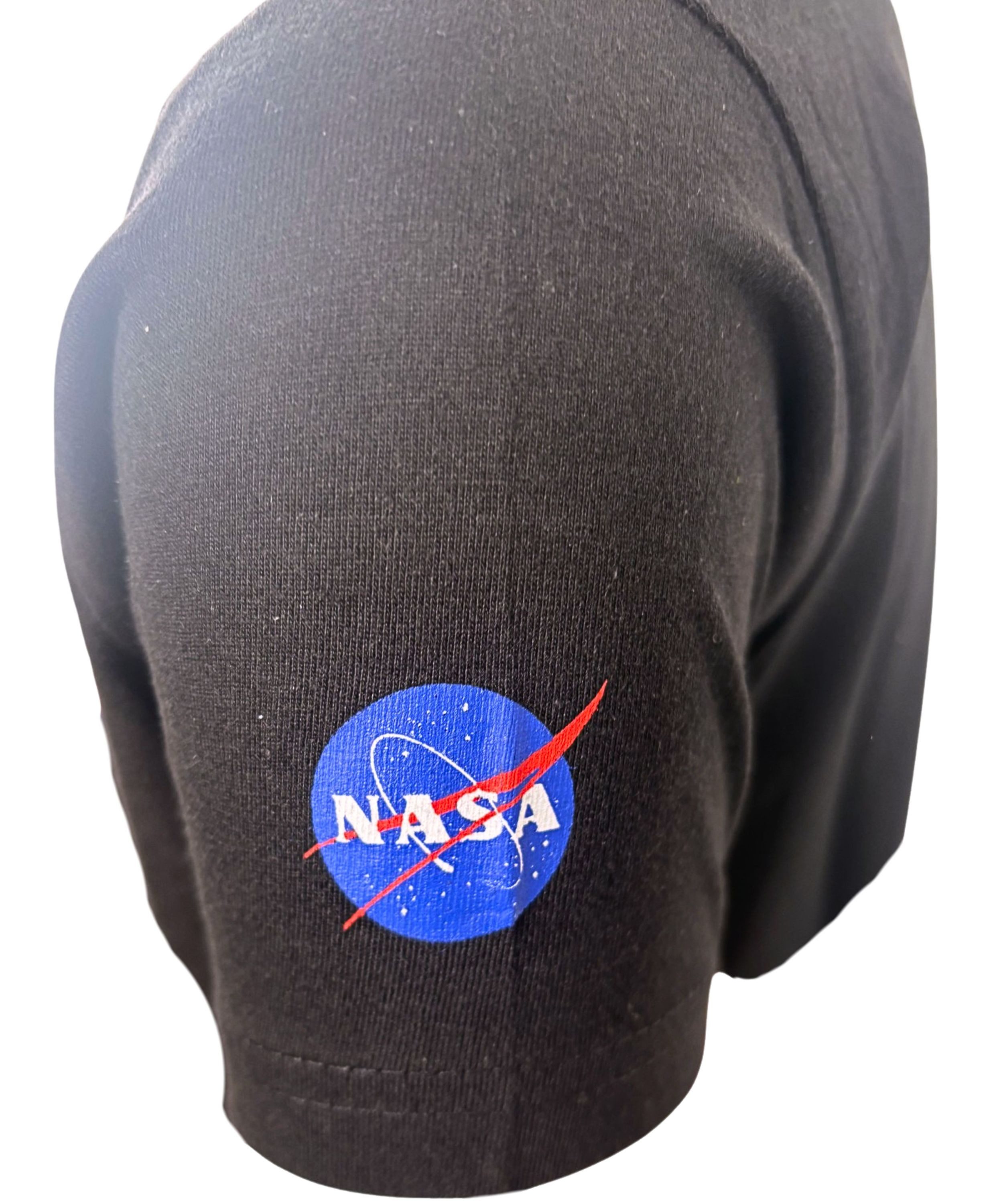 NASA T-Shirt mit Logo und Flaggen Design Jungen Kurzarmshirt aus Baumwolle Gr. 134- 164 cm