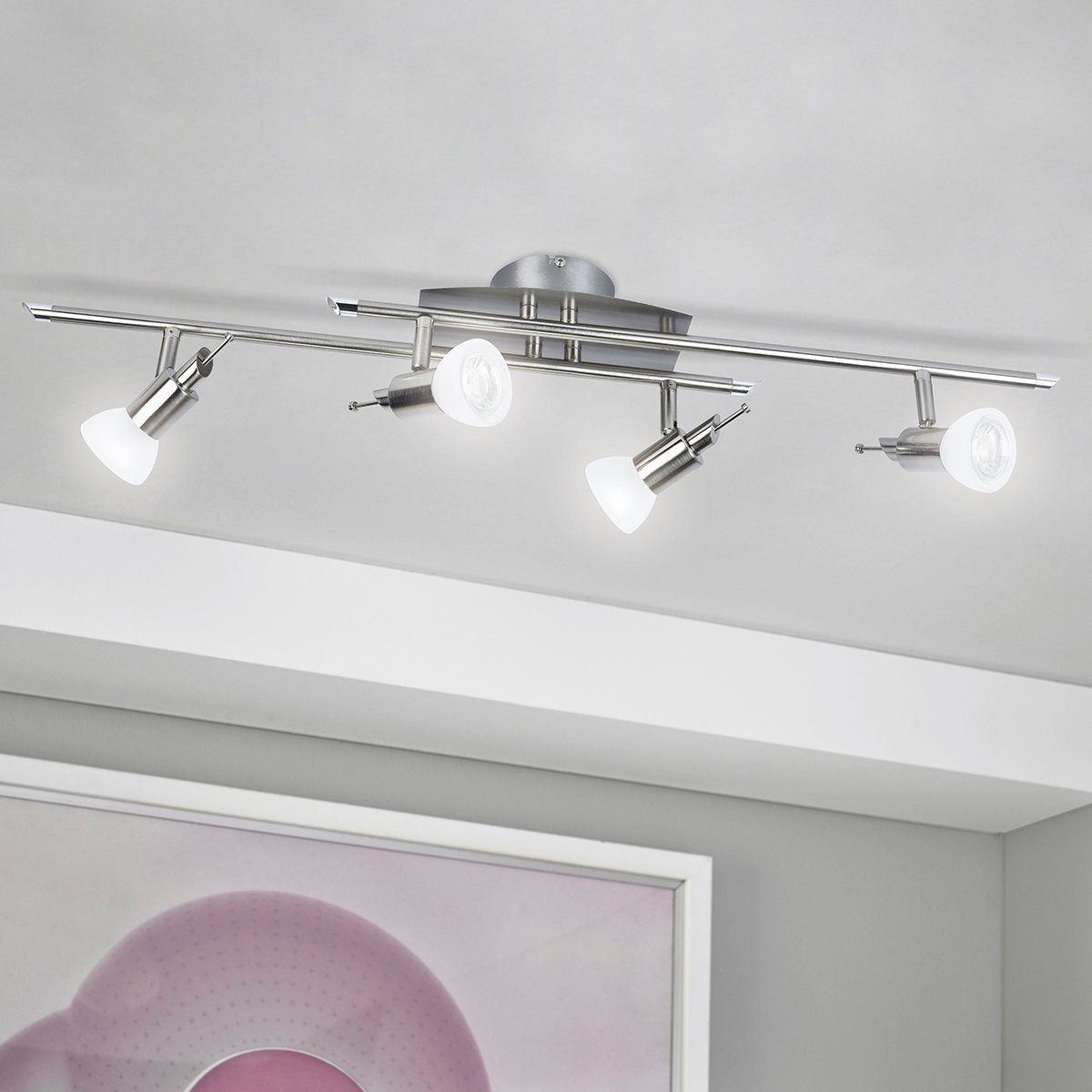 MeLiTec LED Deckenleuchte D81-1, LED, Design, Deckenlampe, Deckenstrahler, Wohnzimmer, Decken, Beleuchtung, Lampe