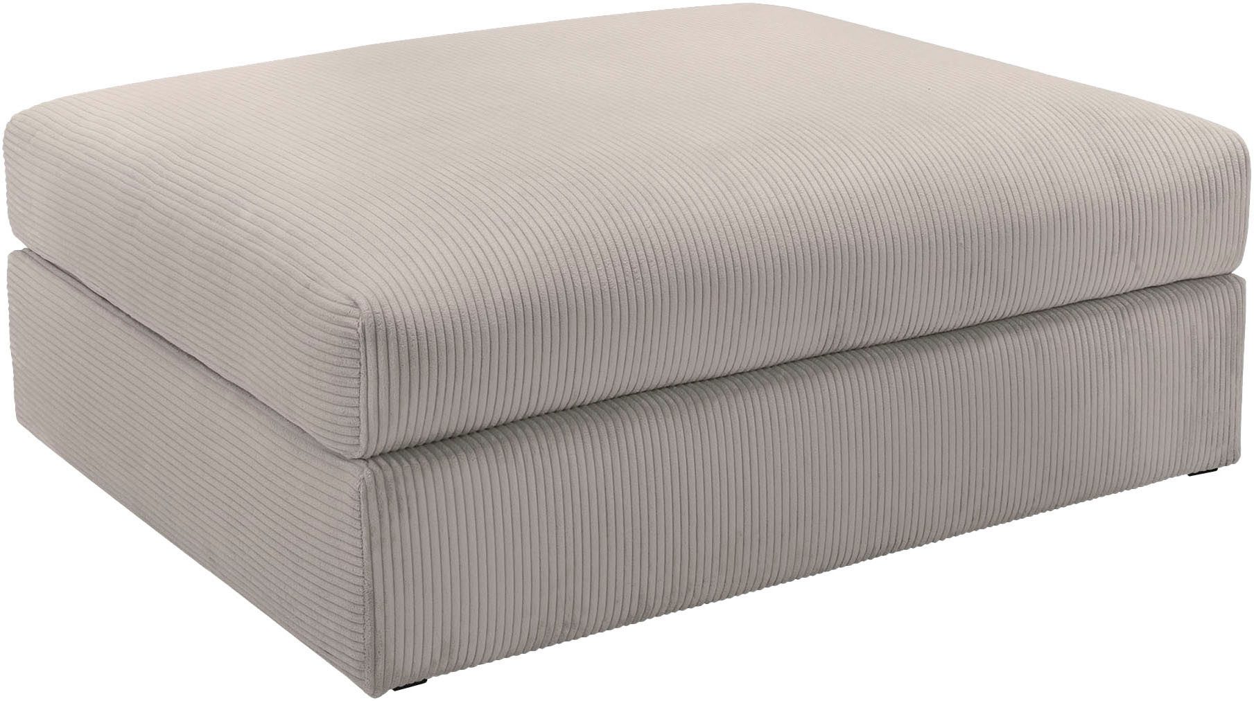 Home affaire Диван Soft&Cosy XL, B: 101 cm, Mega-Hocker, in Cord oder Chenille-Struktur wählbar