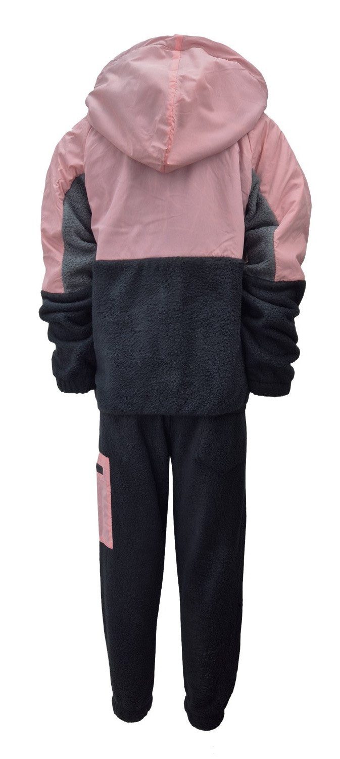 Hessis Freizeitanzug Gefütterter Jogginganzug für Jungen und Mädchen 2-tlg. JF384 (Set, 2-tlg., Jacke mit Jogginghose), bestehend aus Jacke und Jogginghose, Gefüttert