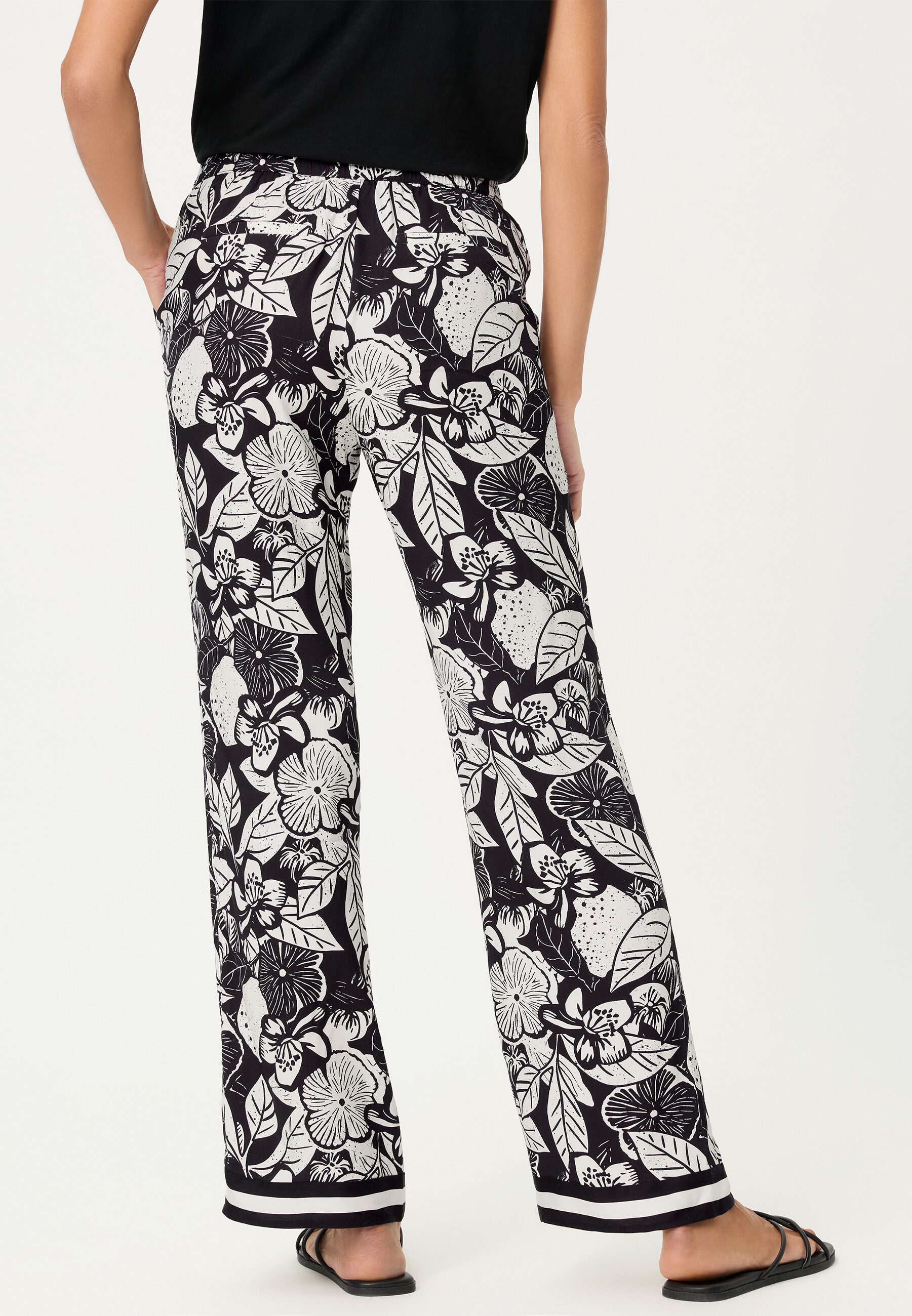 Olsen Stoffhose Hose mit Allover-Dessin günstig online kaufen