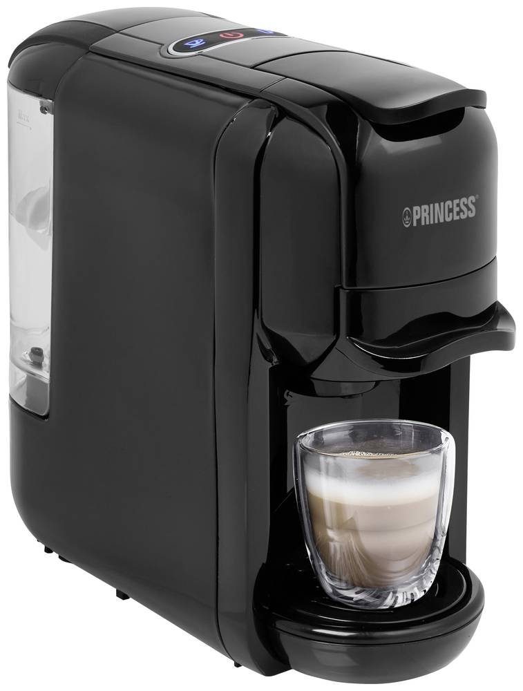 PRINCESS Kaffeepadmaschine Princess 249452 Kapselmaschine Schwarz E.S.E. Pad kompatibel, One Touc