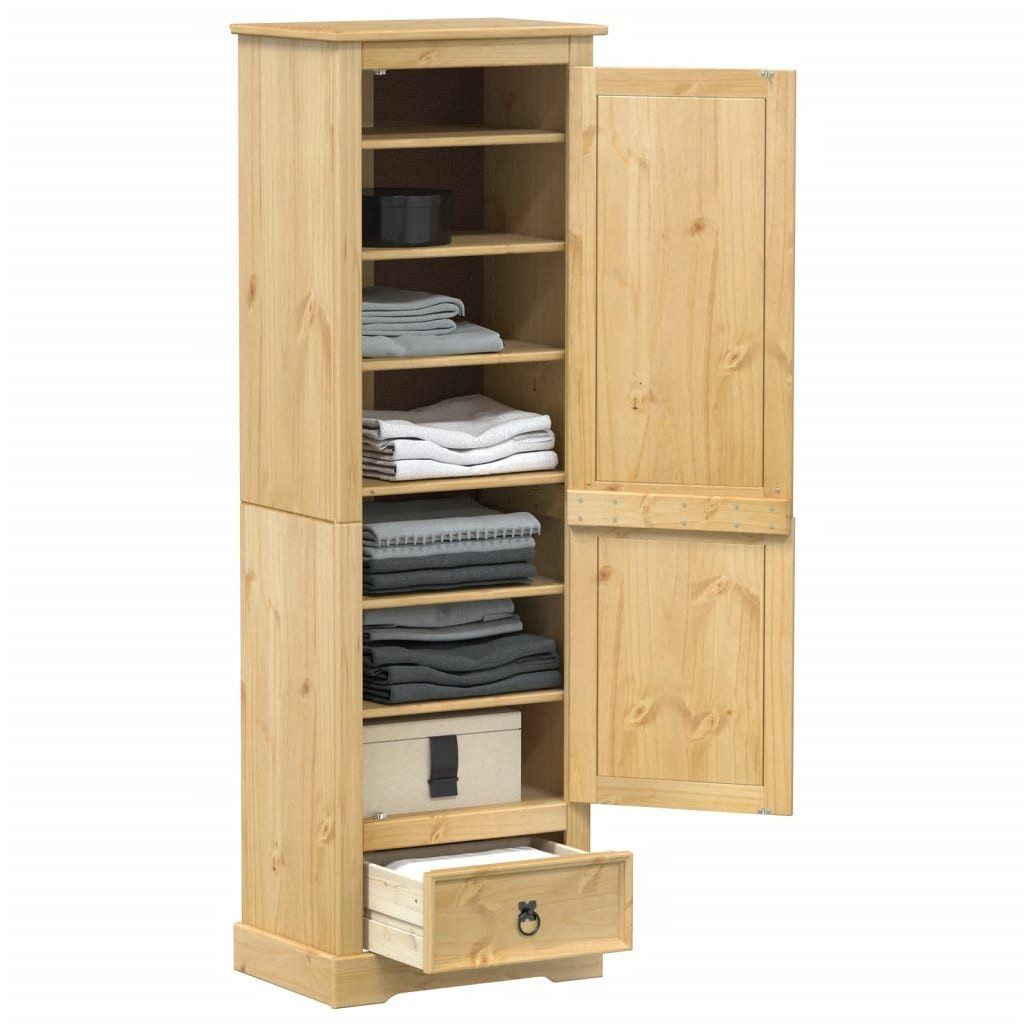 vidaXL Kleiderschrank NA Kleiderschrank Corona 55x38x170 cm Massivholz Kiefer