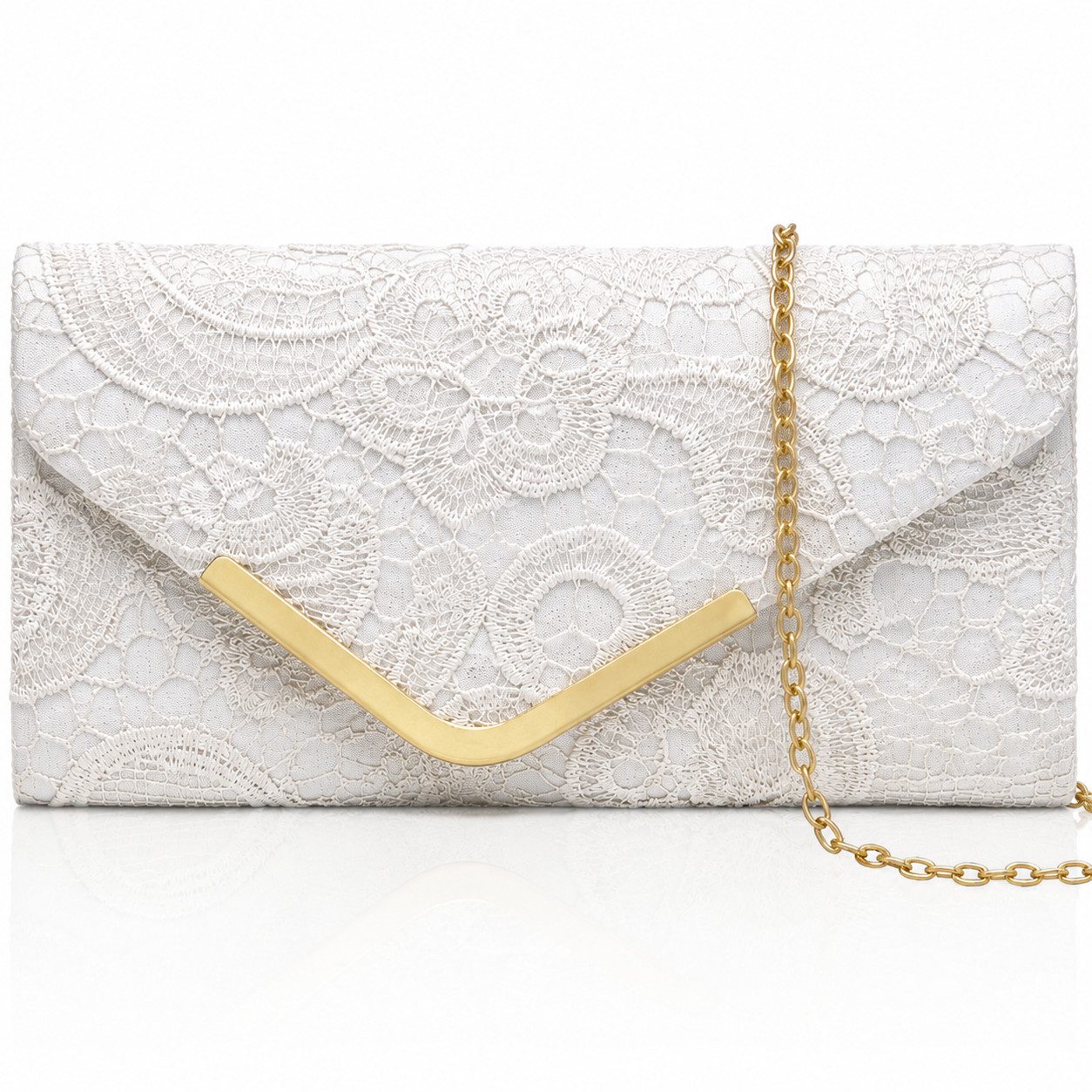 Diwzbyn Abendtasche Damen Abendtasche mit Kette Abnehmbar,Umschlag Clutch, elegante Abendtasche,leicht, große Kapazität