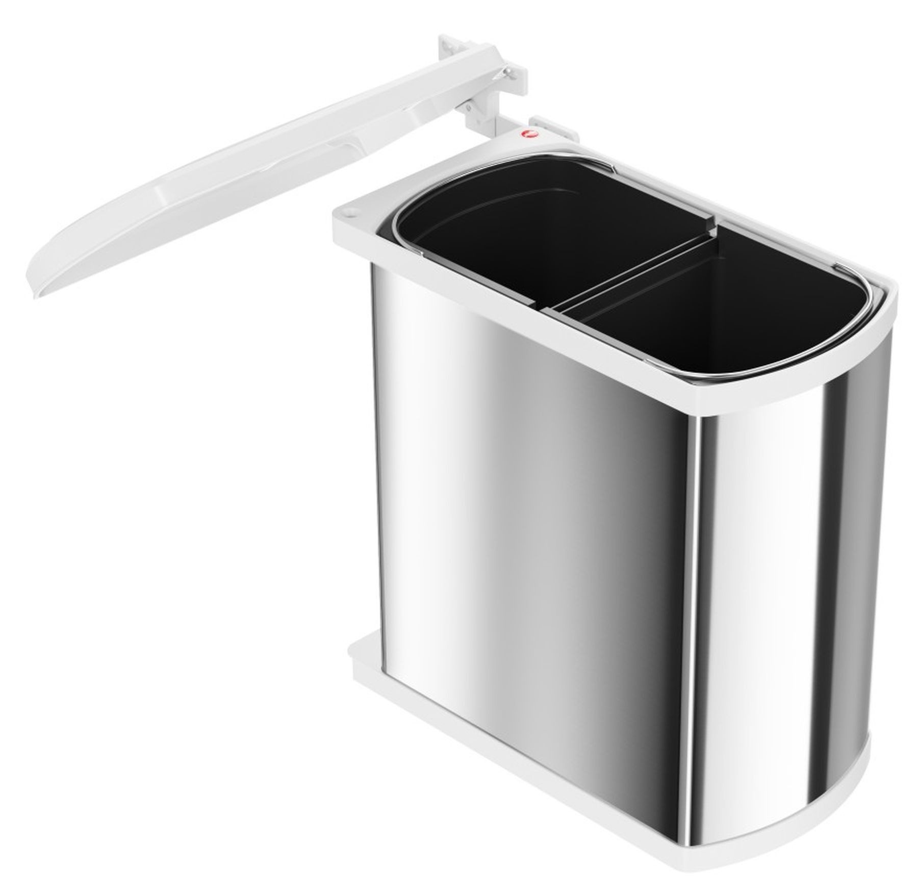Hailo Einbaumülleimer Hailo Mülleimer Küche Einbau ab 45cm Schrank Kosmetikeimer Bad 2x 8 L