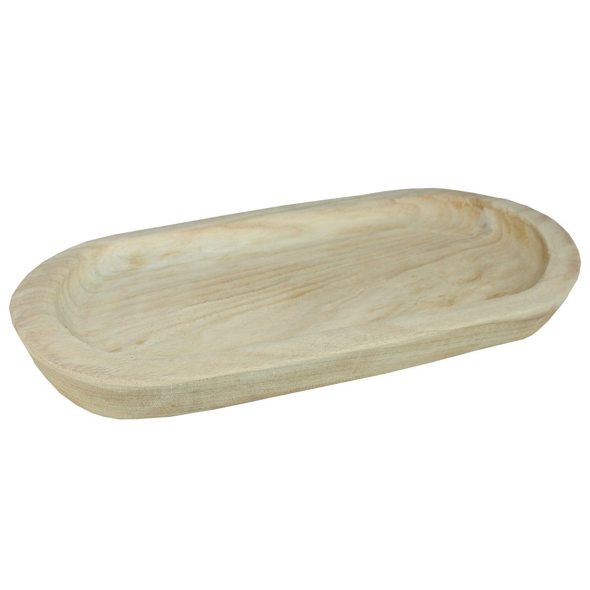 Dekoschale Holztablett oval 36 cm Holzschale Tischdeko Weihnachtsdeko Dekotablett
