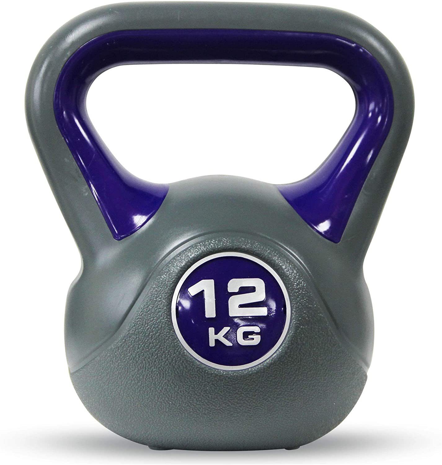 Kg POWRX Farben/Gew., Workout, Kettlebell Kugelhantel versch. kg 2-20 inkl. - 3 Kunststoff Hellblau