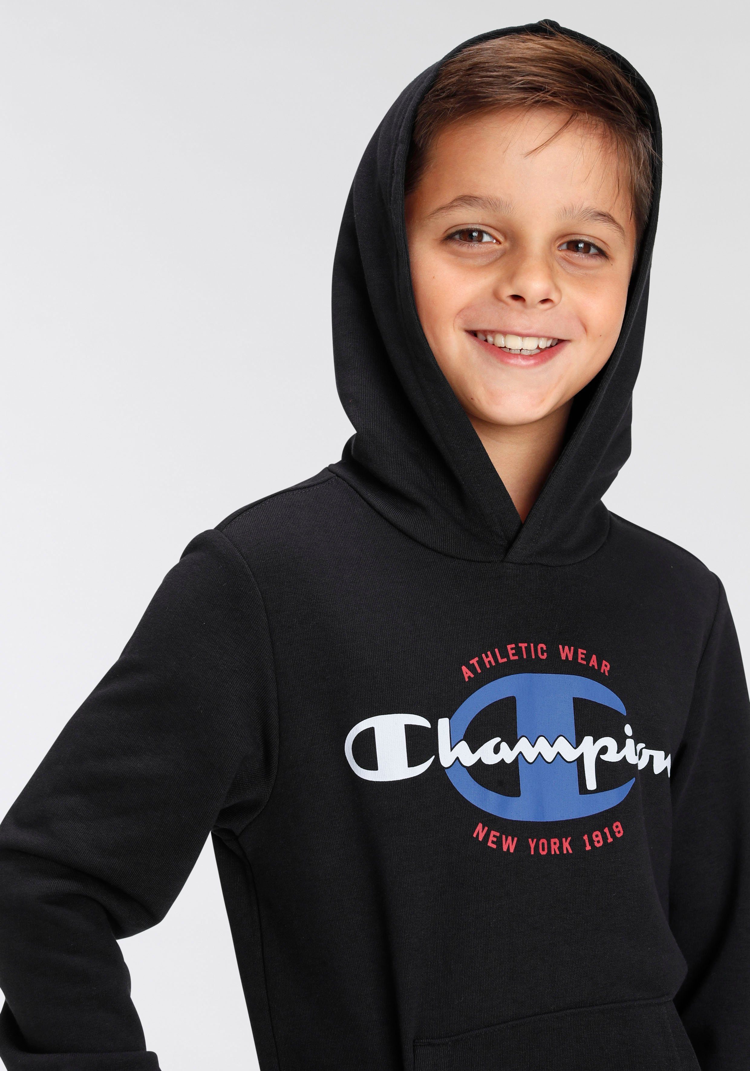 Champion schwarz Kapuzensweatshirt