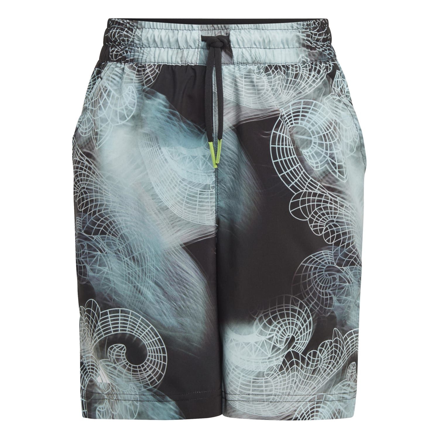 Shorts Tennishose Pro Graphic schwarz/blau Jungen