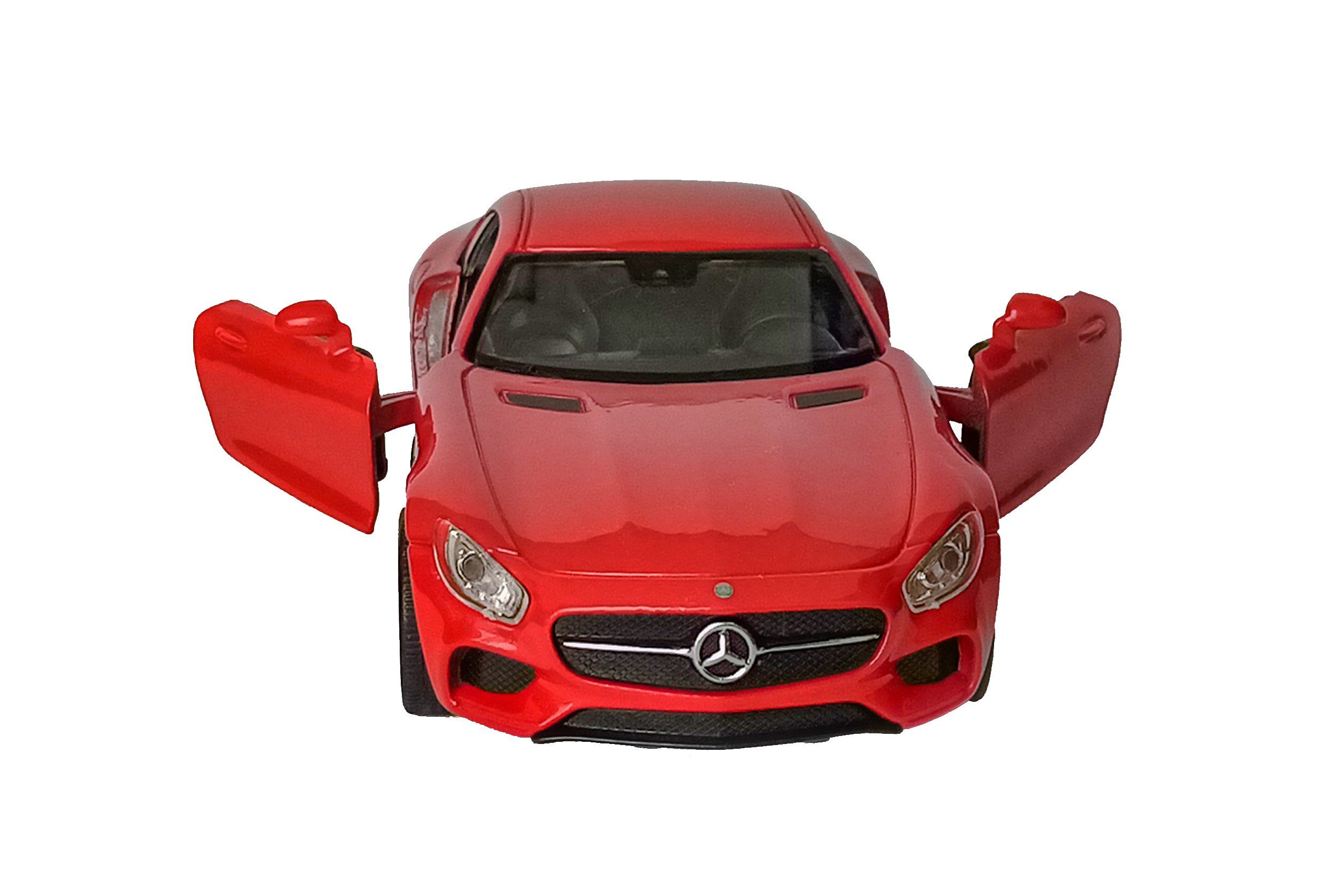 Welly Modellauto MERCEDES-AMG GT Modellauto Metall Modell Auto 03 (Dunkelrot-Metallic), Spielzeugauto Geschenk Welly