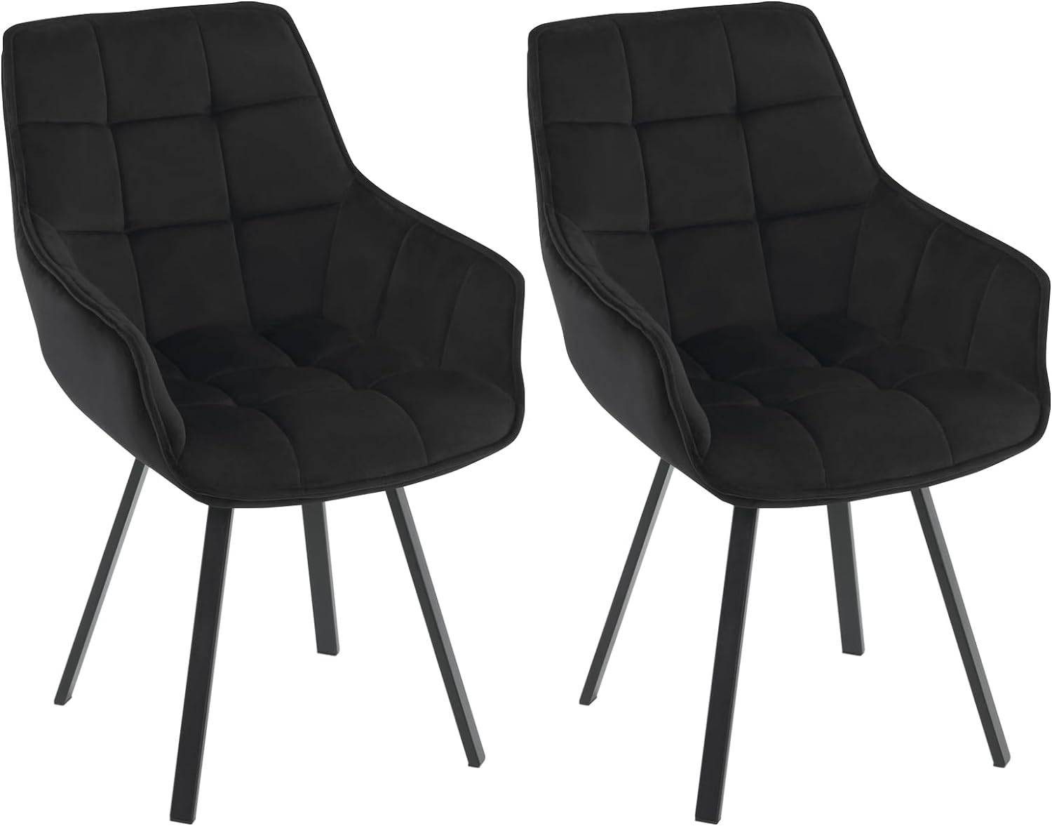 EUGAD Esszimmerstuhl (2 St), drehbar, bequem modern, mit Metallbeinen günstig online kaufen