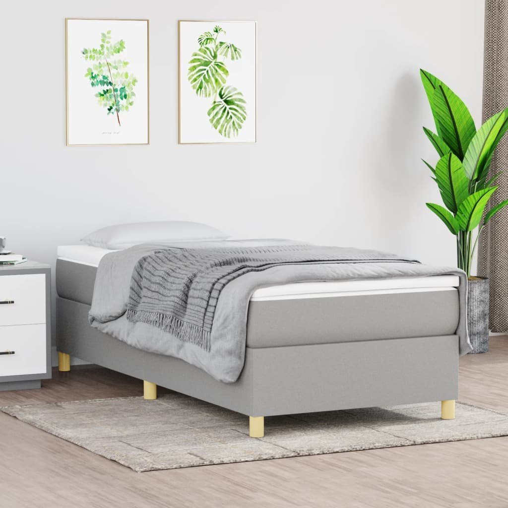 furnicato Bett Bettgestell ohne Matratze Hellgrau günstig online kaufen