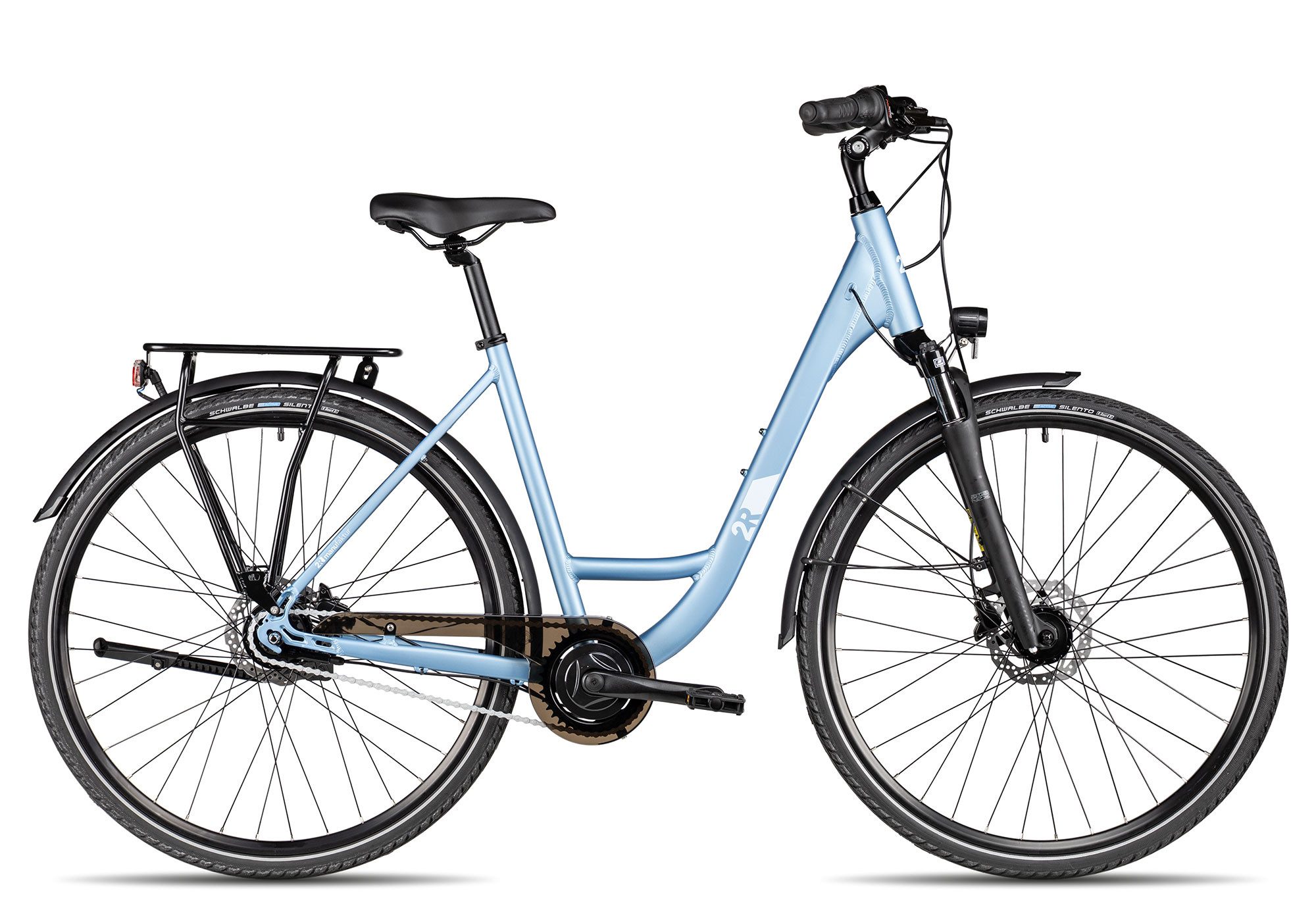 2R Manufaktur Cityrad TRX GO Wave, 7 Gang Shimano Nexus 7-Gang SG-C3001-7D Schaltwerk, Nabenschaltung Freilauf, hydraulische Scheibenbremse blau