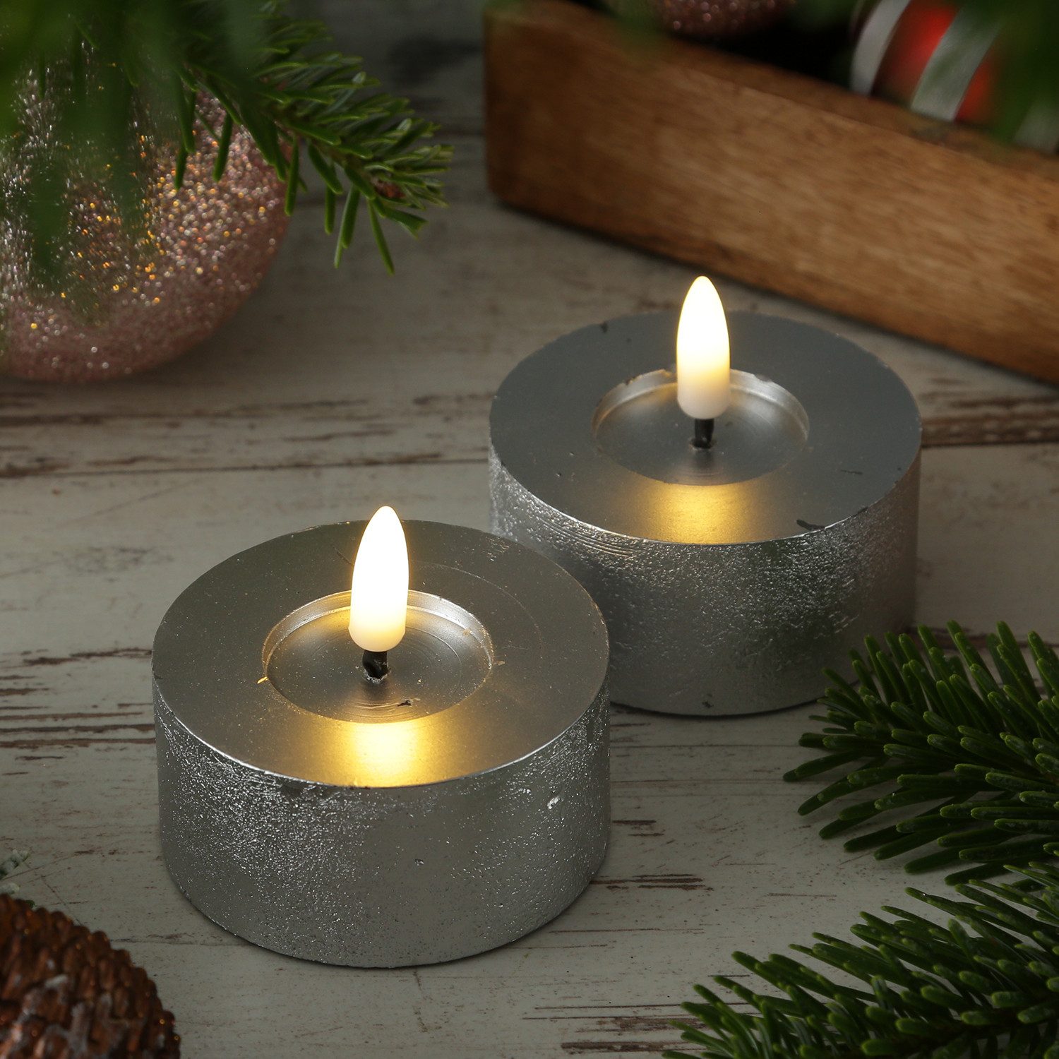 MARELIDA LED-Kerze LED Maxi Teelichter Lina günstig online kaufen