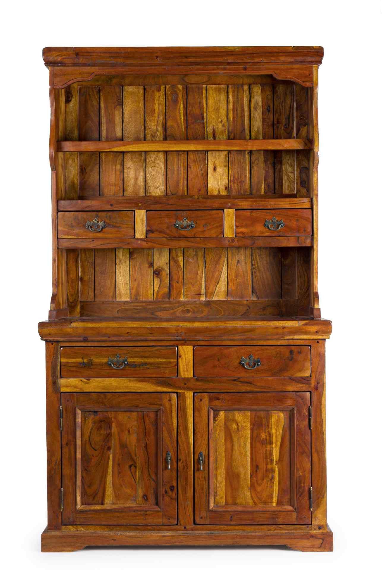 Feeling4Home Mehrzweckschrank Chateaux aus Akazienholz, 190 cm