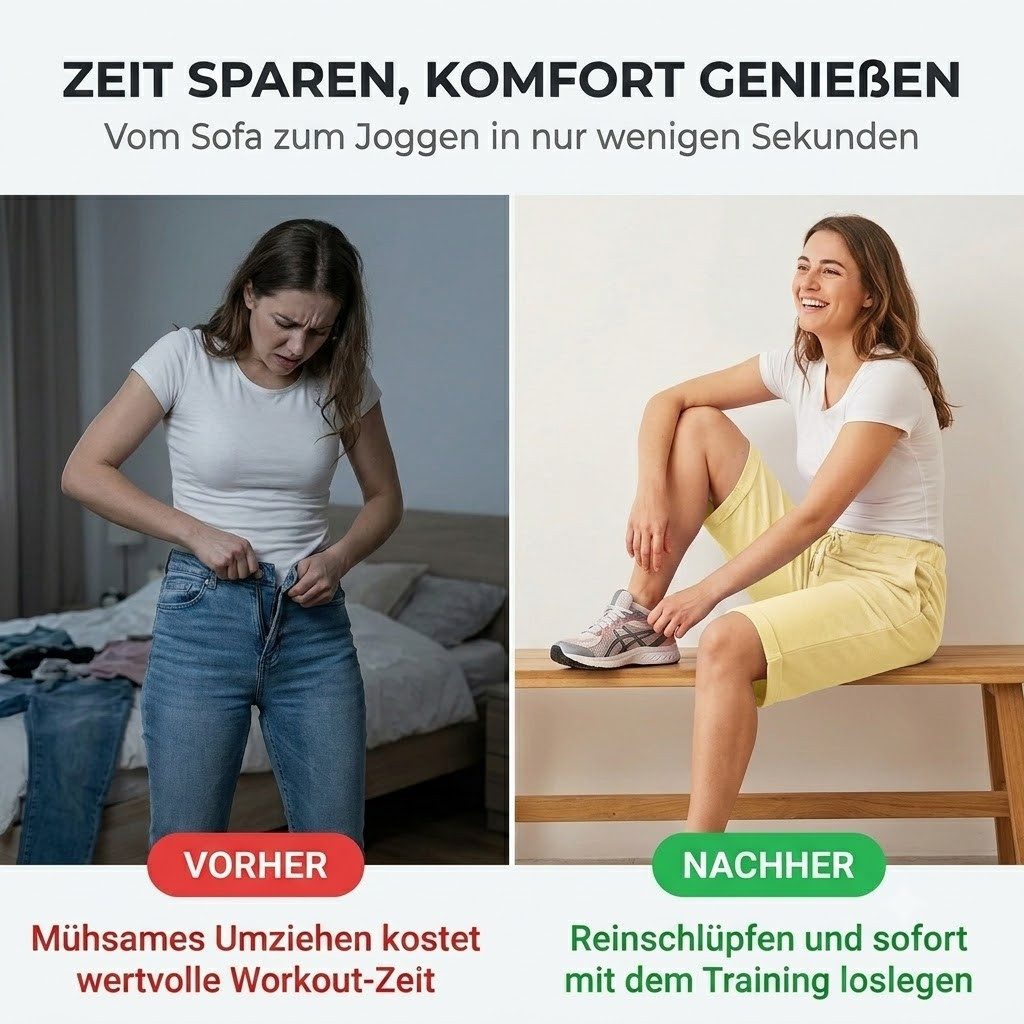 simaranda Bermudas Damen Sweat Bermuda 27 40-44 Gelb – Bild 5 von 5