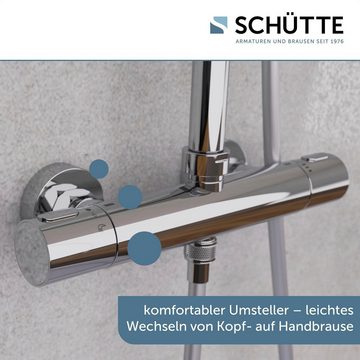 Schütte Brausegarnitur AQUADUCT, Höhe 120 cm, 1 Strahlart(en), höhenverstellbar 80-120 cm, Antikalk, wassersparend