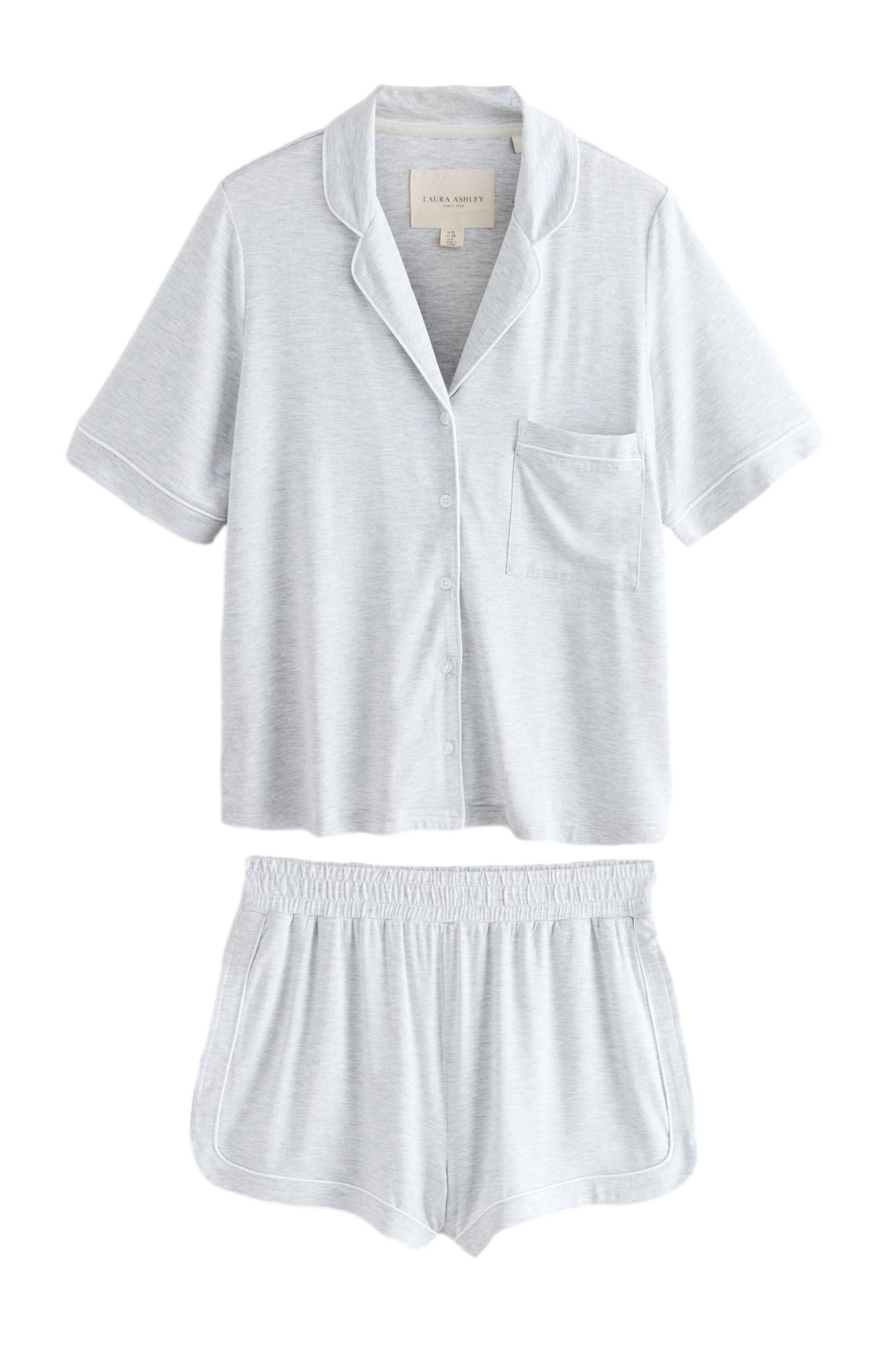 LAURA ASHLEY Pyjama Laura Ashley kurzer Pyjama mit Knopfleiste (2 tlg)