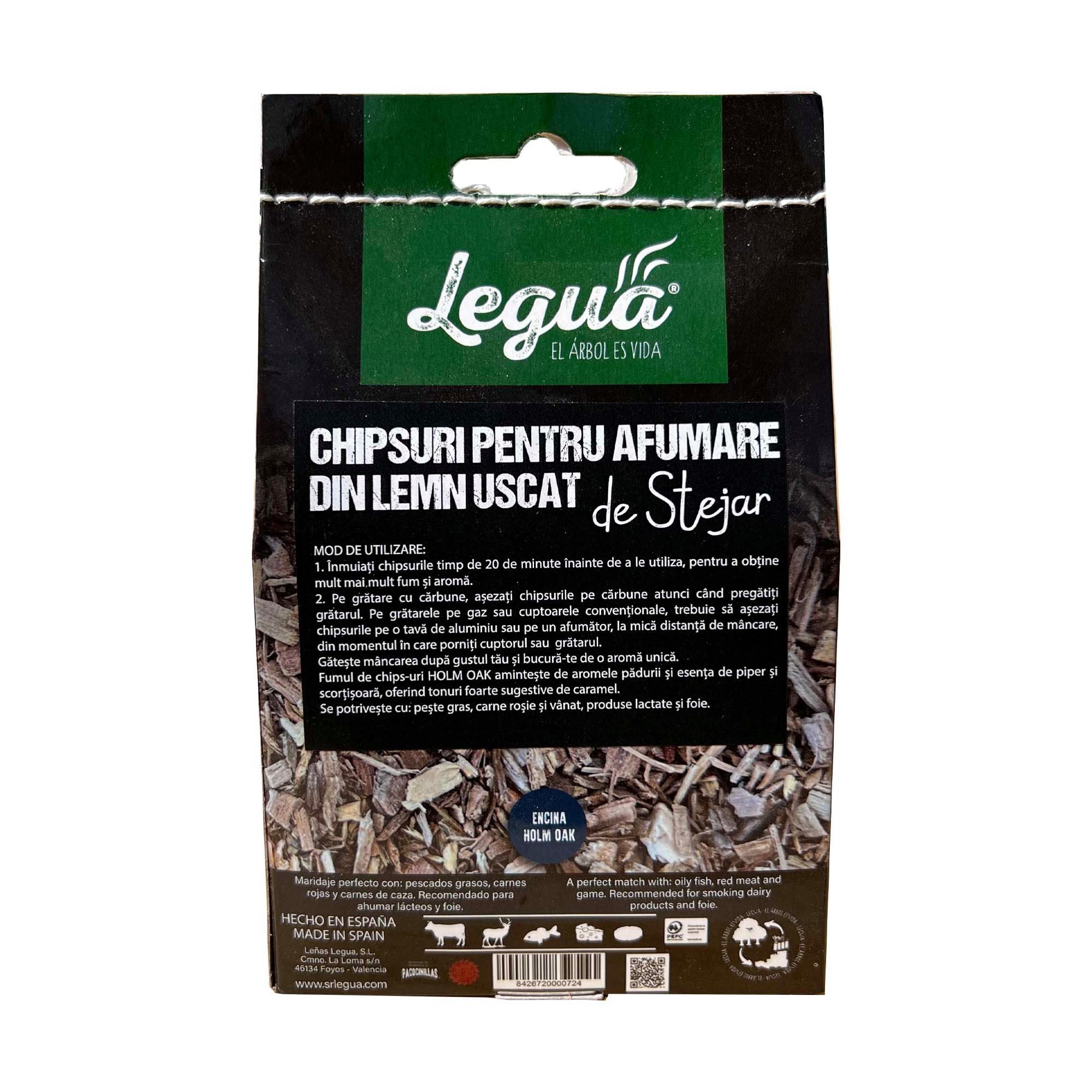 Legua Holzkohlegrill Eichenholz-Räucherchips