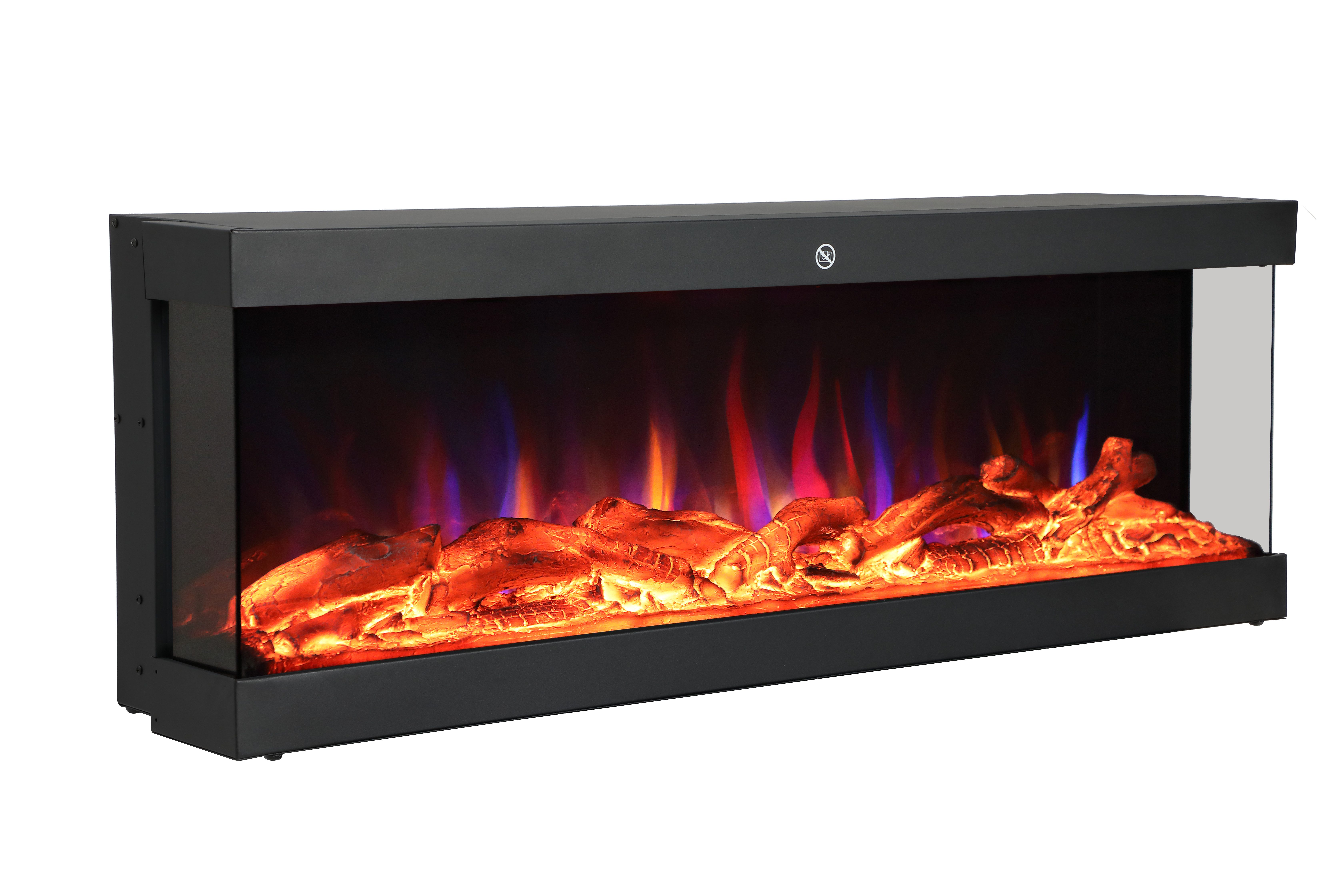 El Fuego Elektrokamin El Fuego® „Cannes“ 3D Wandkamin, 122 cm, Wandintegration (inkl. Montage-Set)