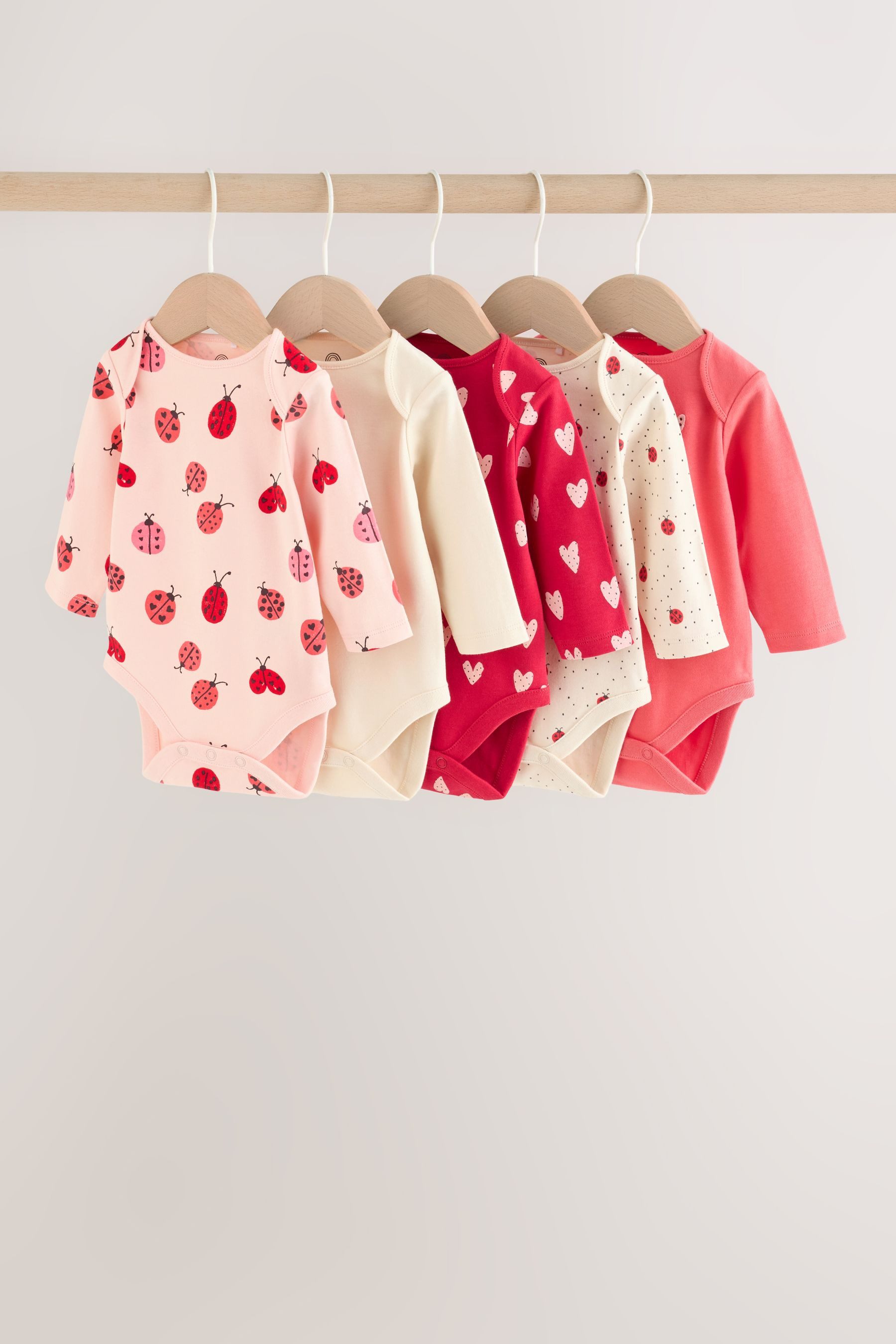 Next Langarmbody Baby-Bodys mit langem Arm, 5er-Pack (5-tlg)