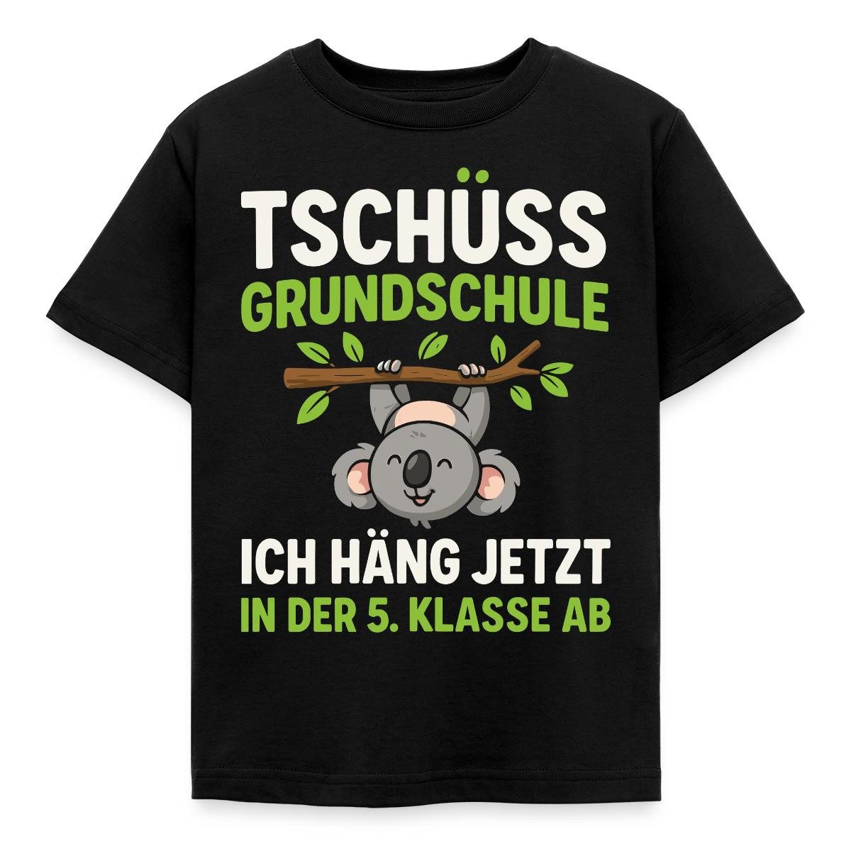 T-Shirt Tschüss Grundschule Koala 5. Klasse Kinder T-Shirt