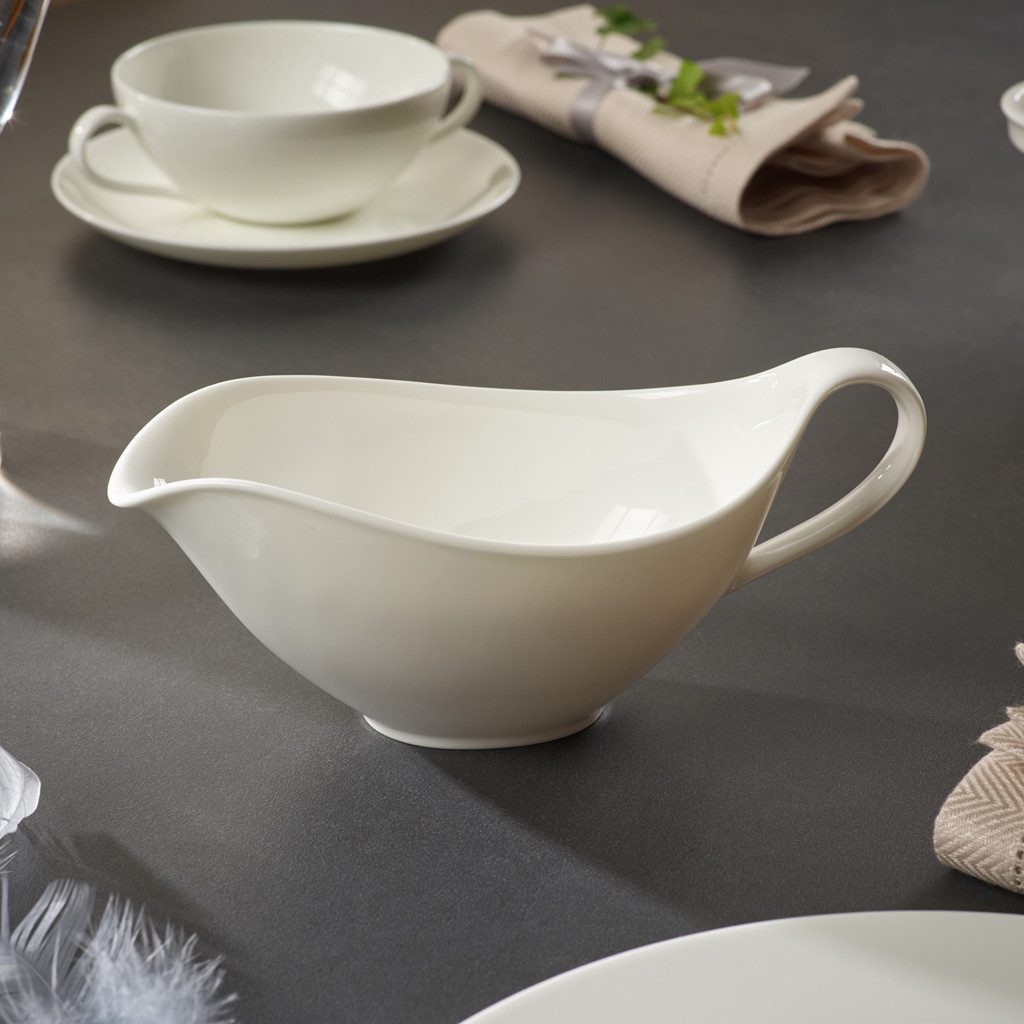 Villeroy & Boch Sauciere Anmut Sauciere-Oberteil, Porzellan, (1-tlg), Premium Bone Porcelain, 1 Stck, mikrowellensicher,spülmaschinenfest, M