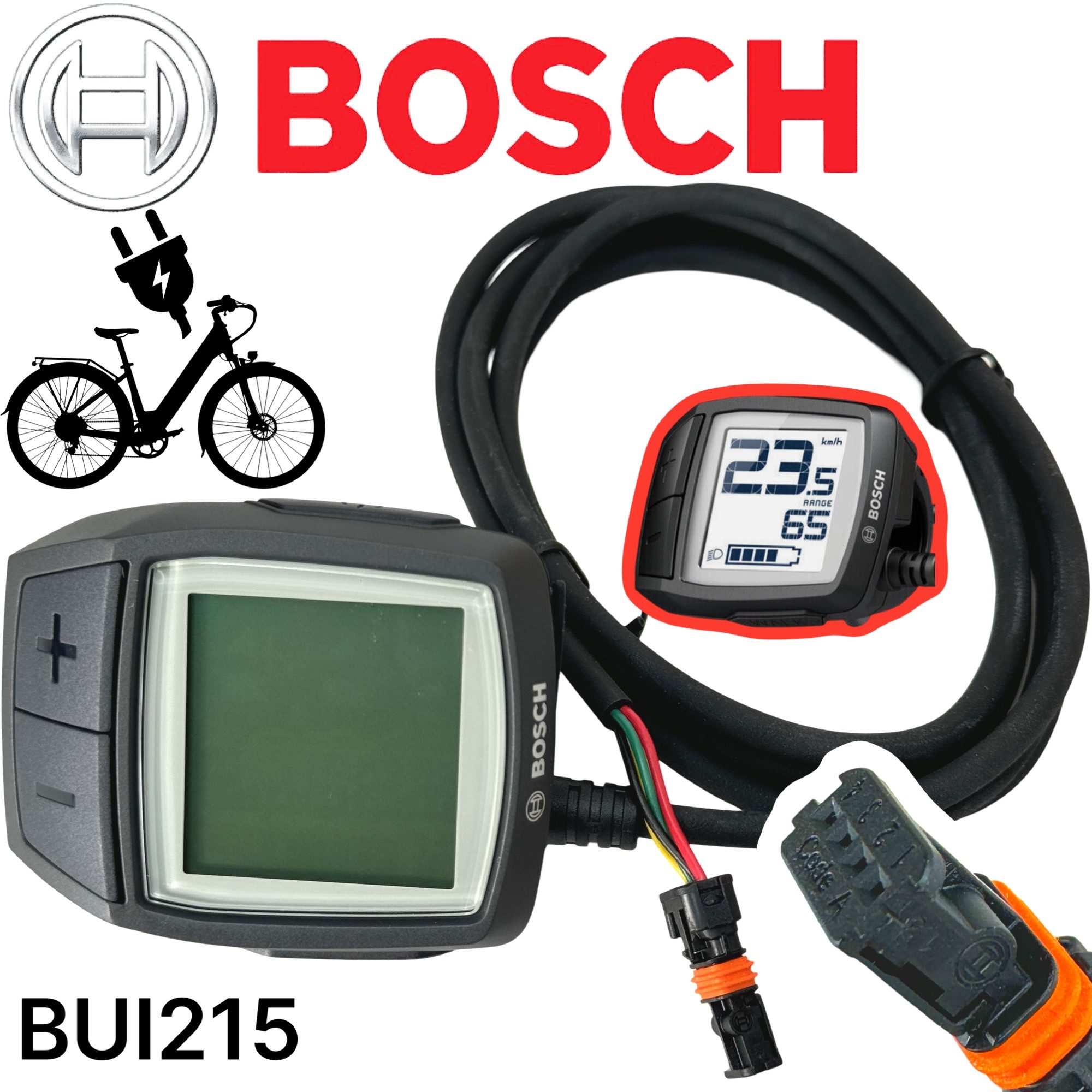 BOSCH Fahrradkurbel Bosch Purion Ebike Display Bedieneinheit Performance Line BUI215