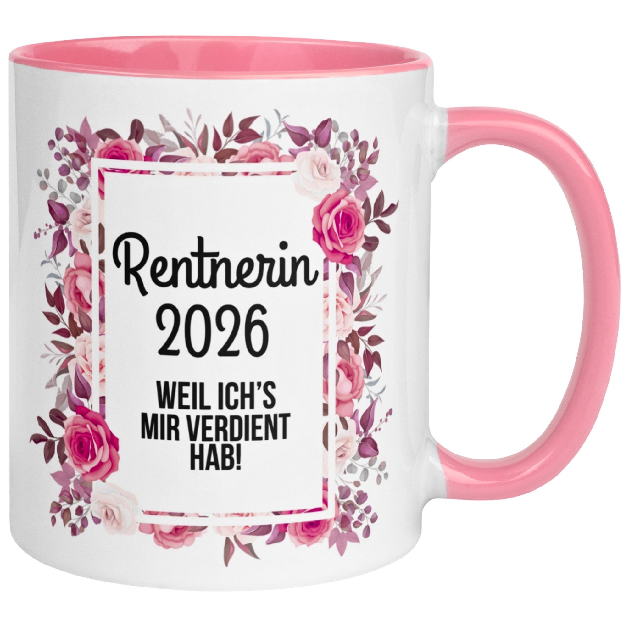 Momentals Tasse Rente Frau – Rentnerin 2026 - Weil ich’s mir verdient hab – Ruhestand, Gratis Versand · Links-&Rechtshänder · Spülmaschinenfest