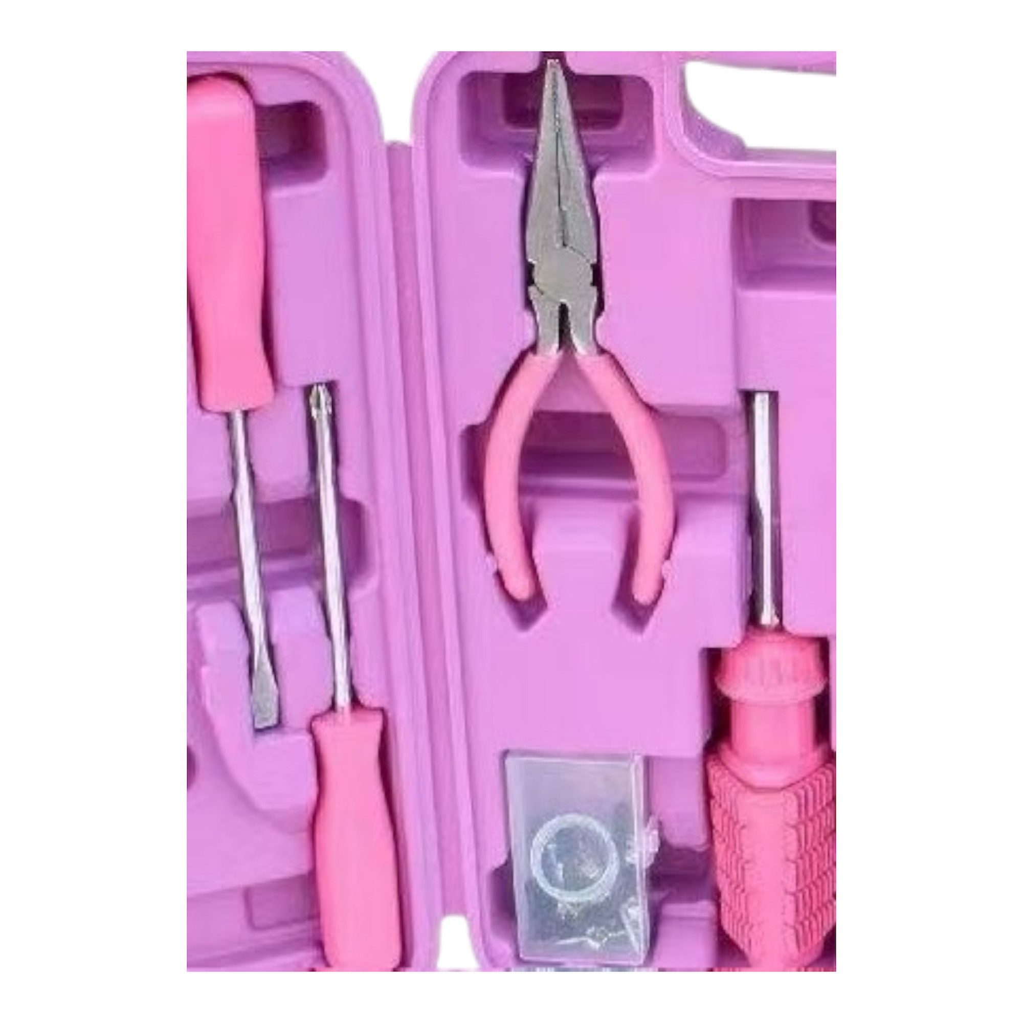 P & K Werkzeugset 96 Teiliges Werkzeugset Werkzeugkoffer in pink absolute Hingucker, (96-tlg)