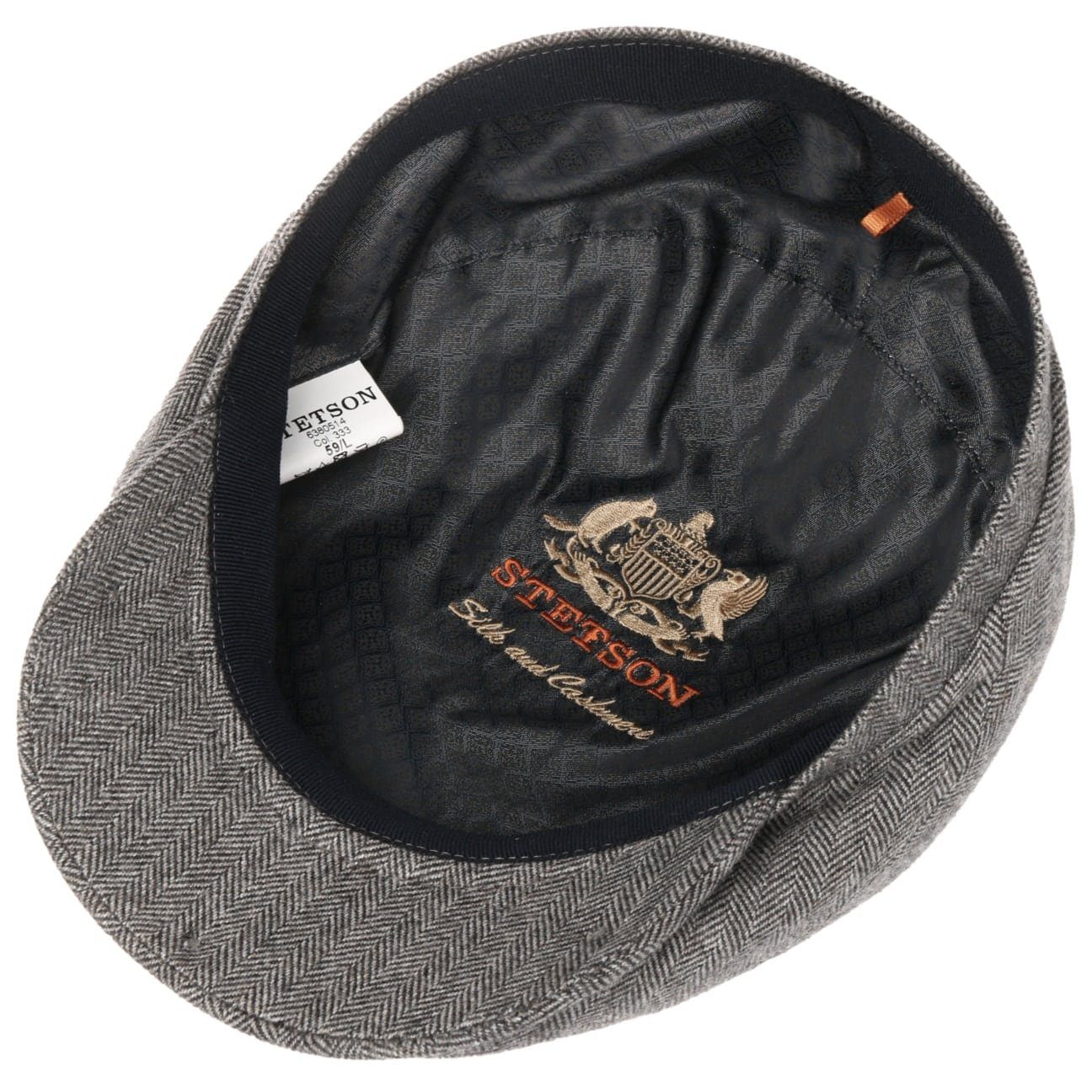 Cap Schirm, (1-St) Made Stetson Flat Schirmmütze in Germany grau mit