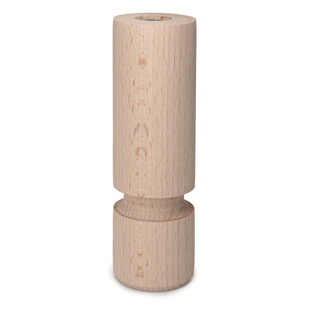 Prima-Online Möbelfuß Möbelfuße Holz Schrankfüß Kugelfuß Zylinderform Massivholz H:8/13cm, (1-St)