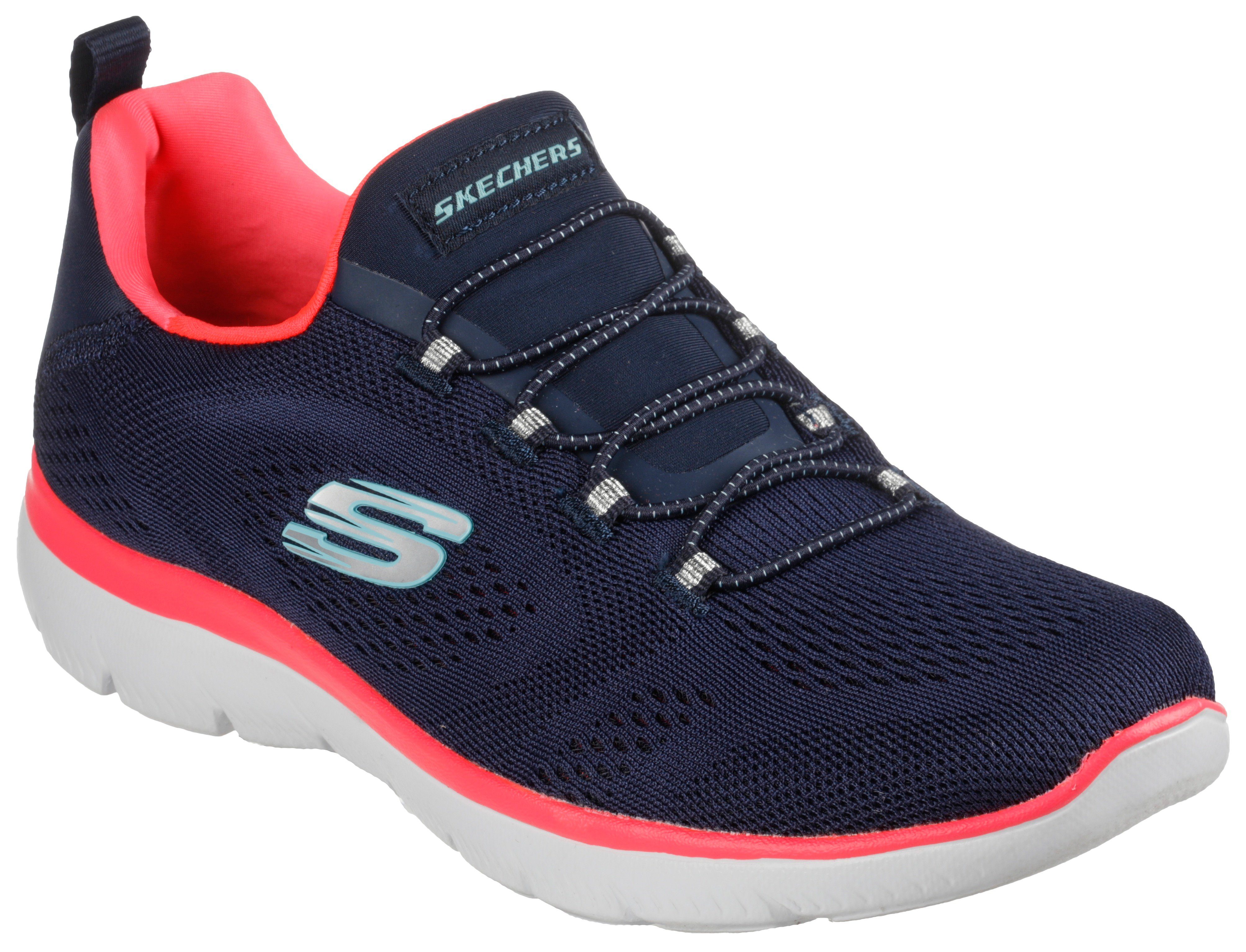 Skechers SUMMITS PERFECT VIEWS Slip-On Sneaker Freizeitschuh, Halbschuh für Maschinenwäsche geeignet