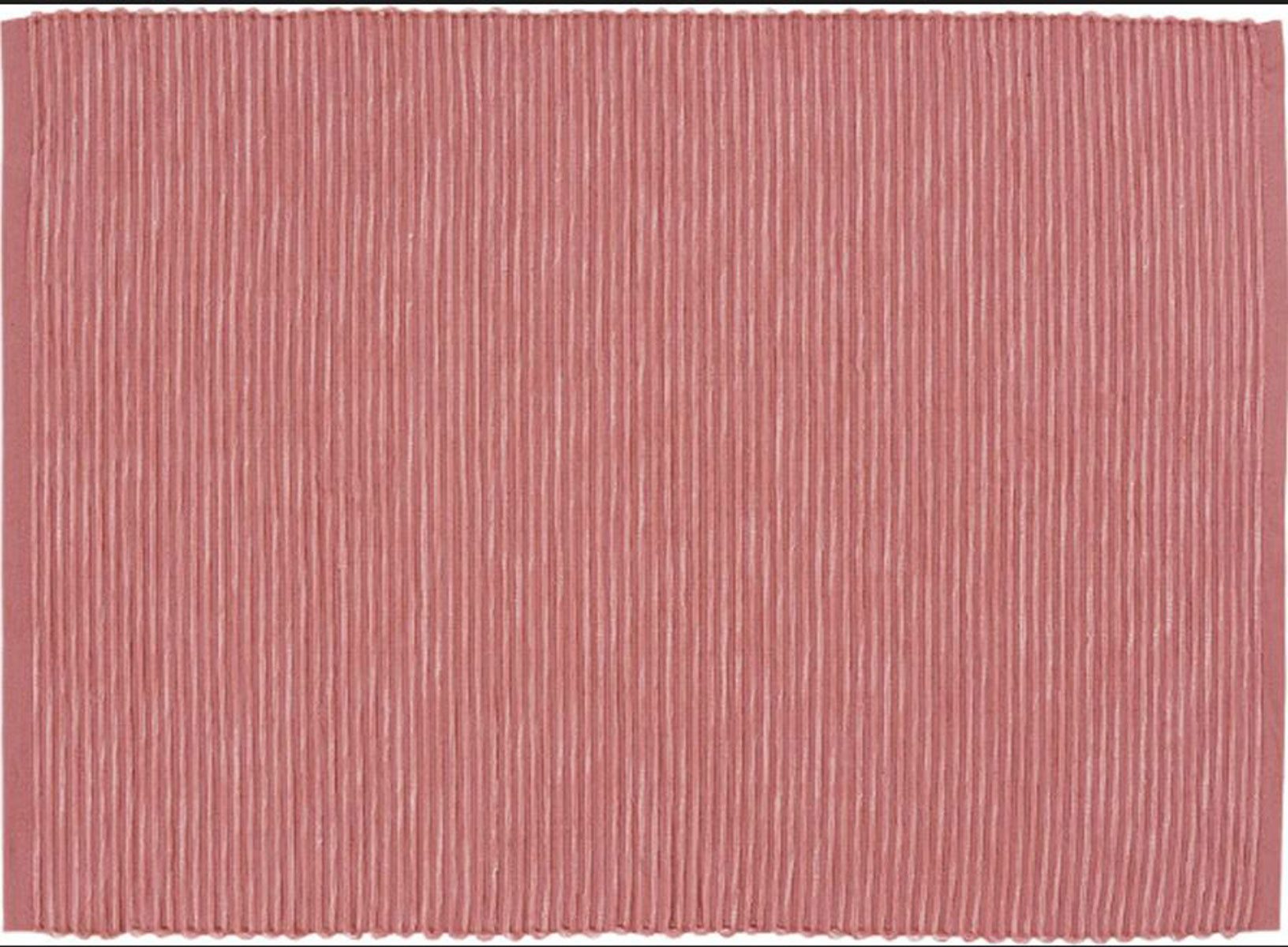 Platzset 2 x Sander Platzset Tischset Breeze altrosa 35 x 50 cm uni gerippt