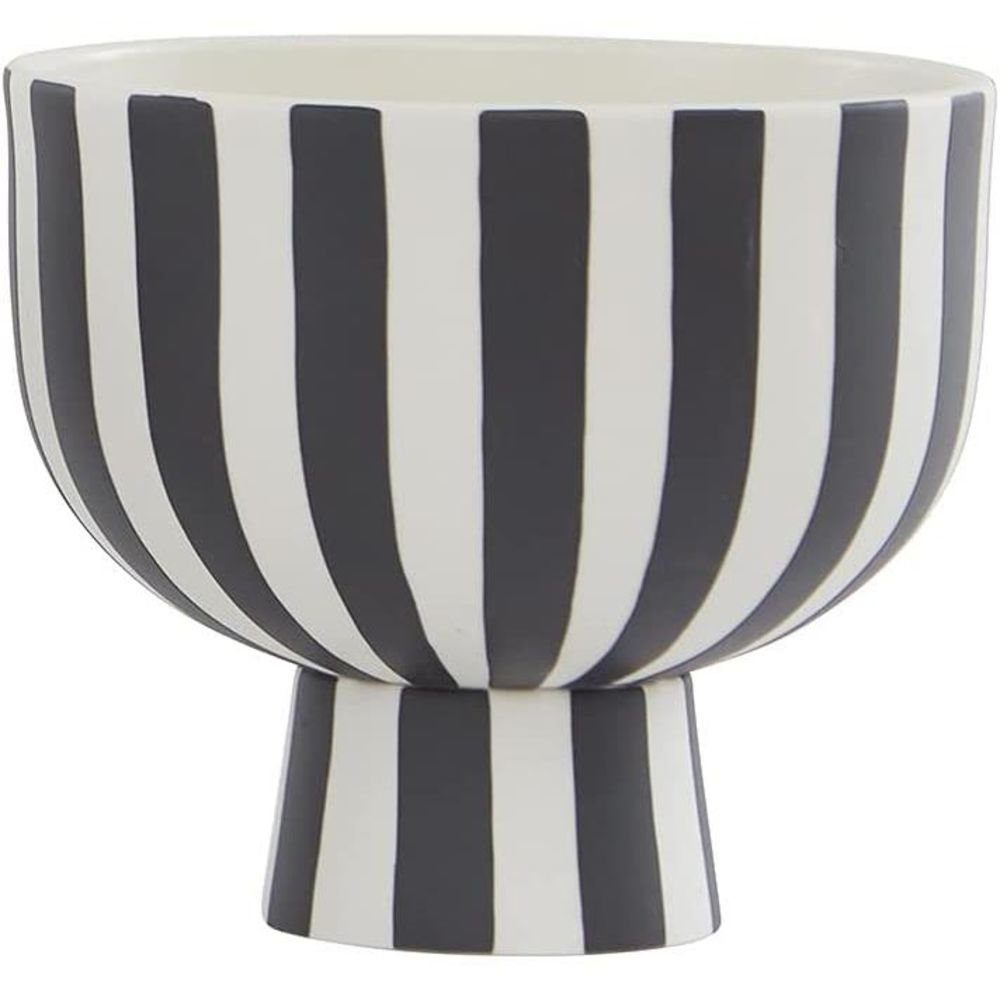 OYOY Blumentopf Toppu Bowl, black & white Schale Topf Blumentopf Vase Obstk günstig online kaufen