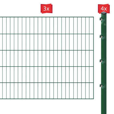 Arvotec Einstabmattenzaun ESSENTIAL 100 zum Einbetonieren, (Set), Zaunhöhe 100 cm, Zaunlänge 2 - 60 m