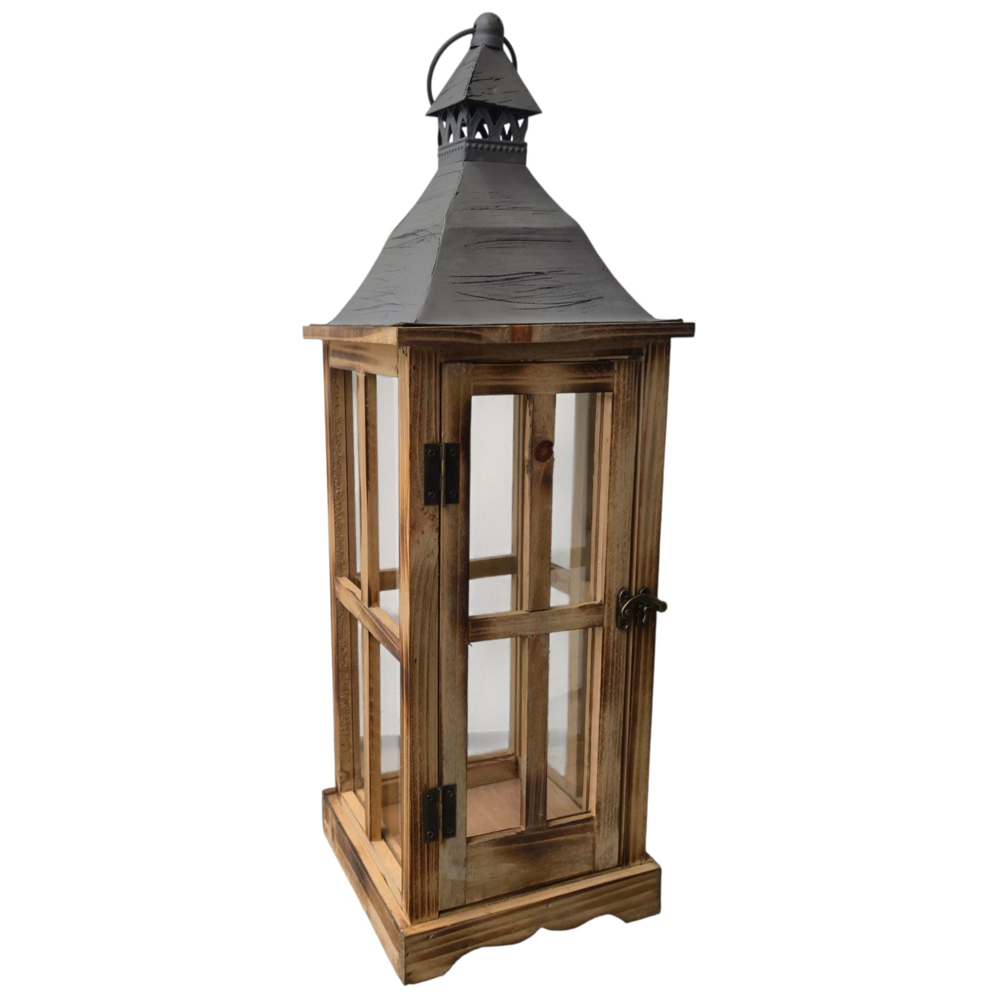 Aspinaworld Kerzenlaterne Laterne 56 cm braun günstig online kaufen