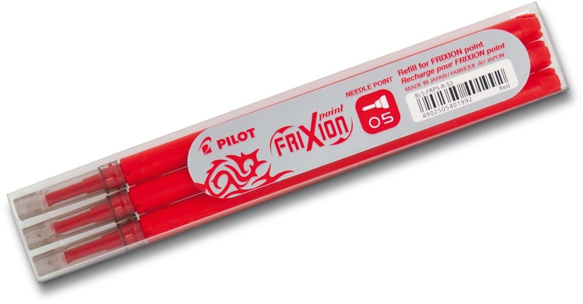 Pilot Pen Kugelschreiber Tintenroller Nachfüllmine Frixion Point 0,3mm rot VE=3 Stück