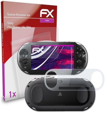 atFoliX Schutzfolie Panzerglasfolie für Sony PlayStation Vita Slim, Ultradünn und superhart